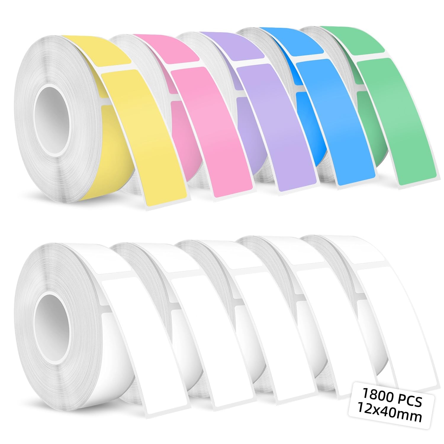 D30 Label Tape 1800 PCS Compatible with Phomemo Portable Thermal Printer
