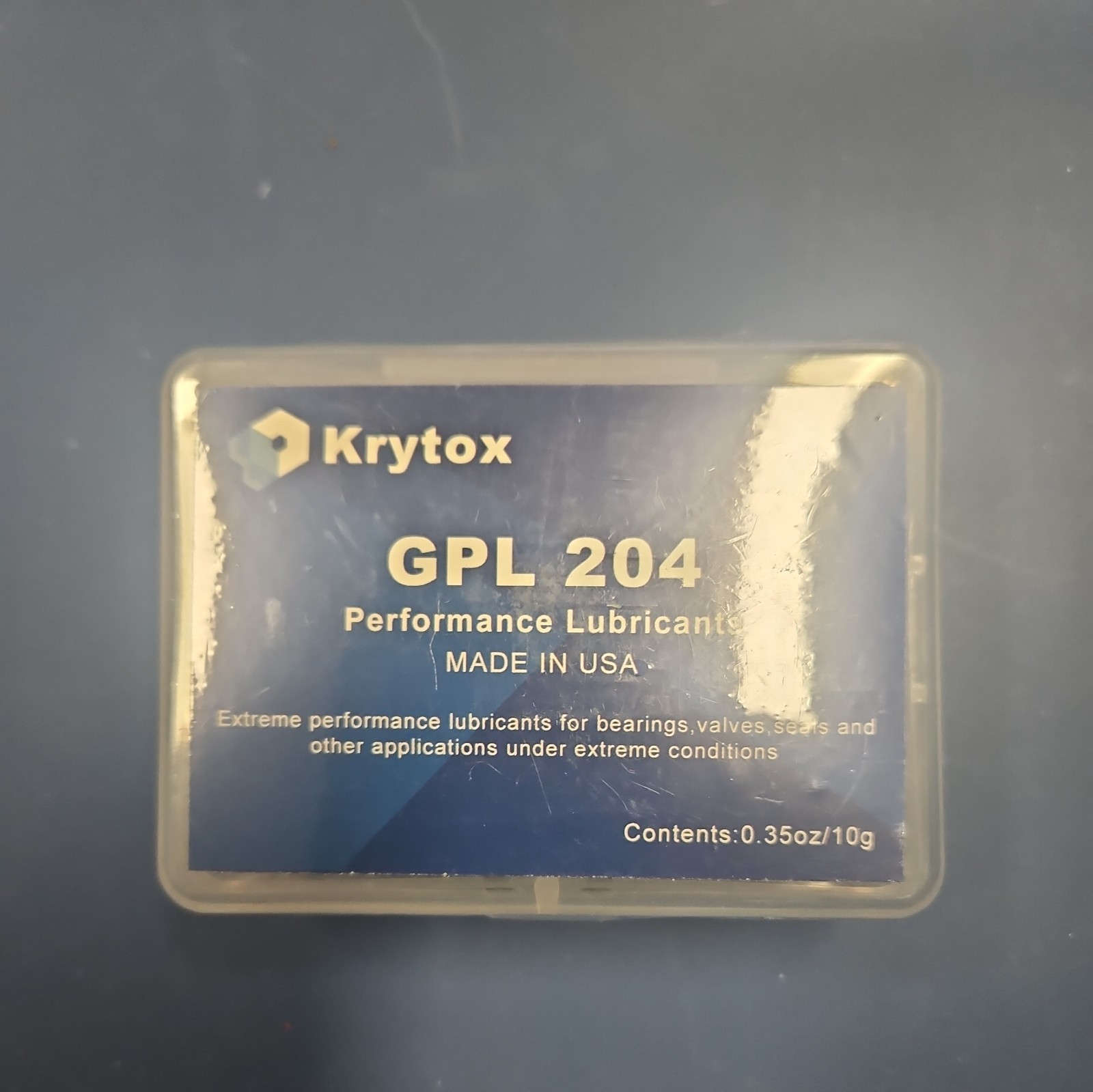 Krytox GPL 204 0.35oz. 10g Lube Mechanical Keyboards Bearings Valves New Sealed