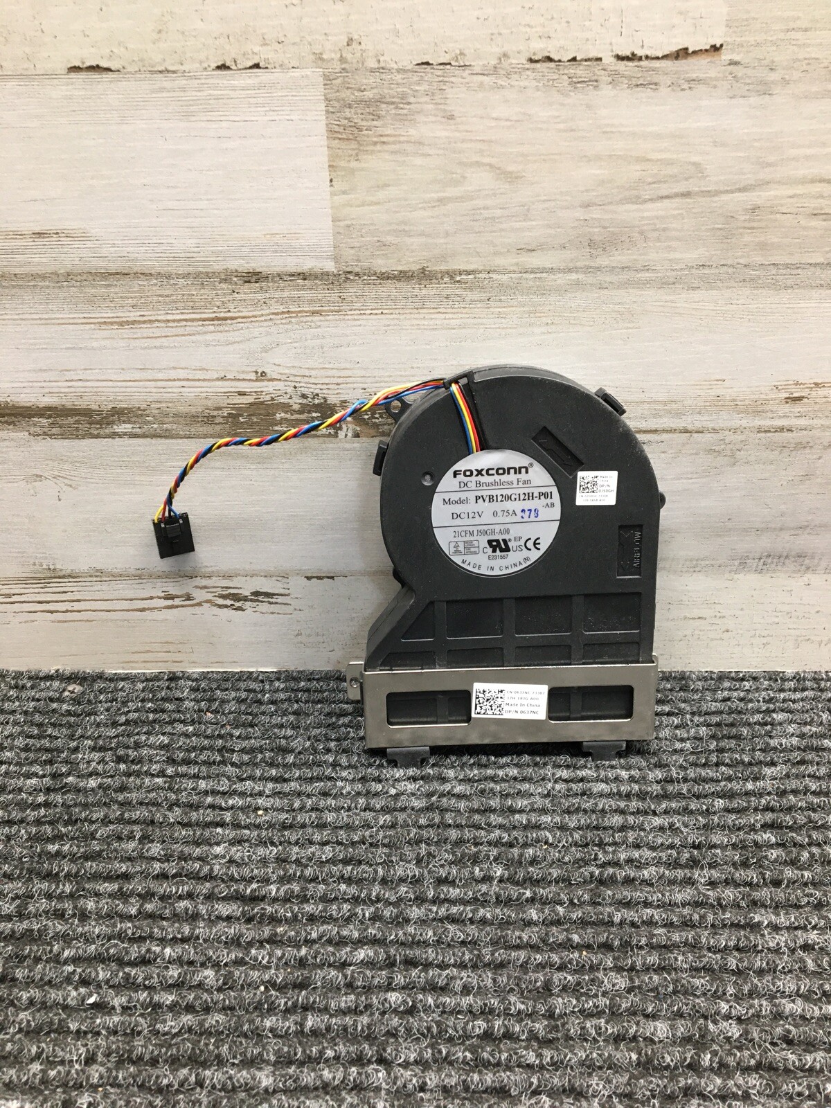 Foxconn PVB120G12H-P01 Brushless Fan/ Heatsink  0637NC
