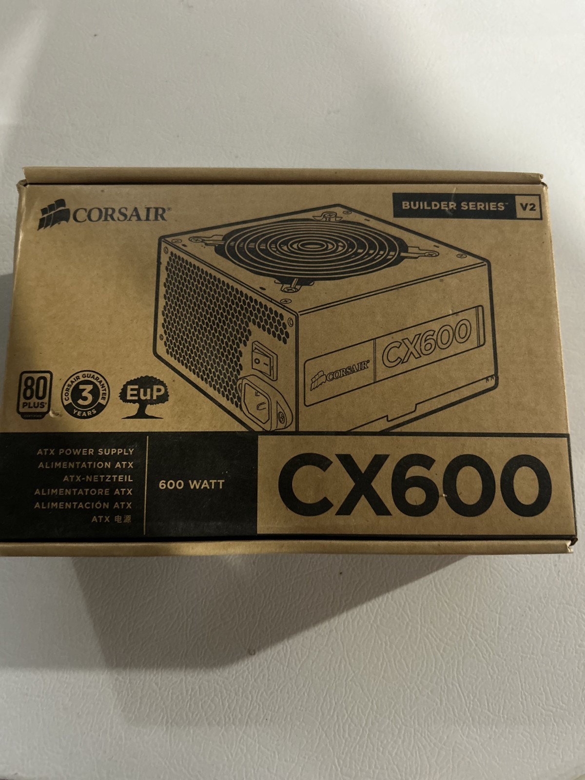Corsair CX600 ATX Power Supply 600W Quiet Efficient Operation Multiple Connecto…