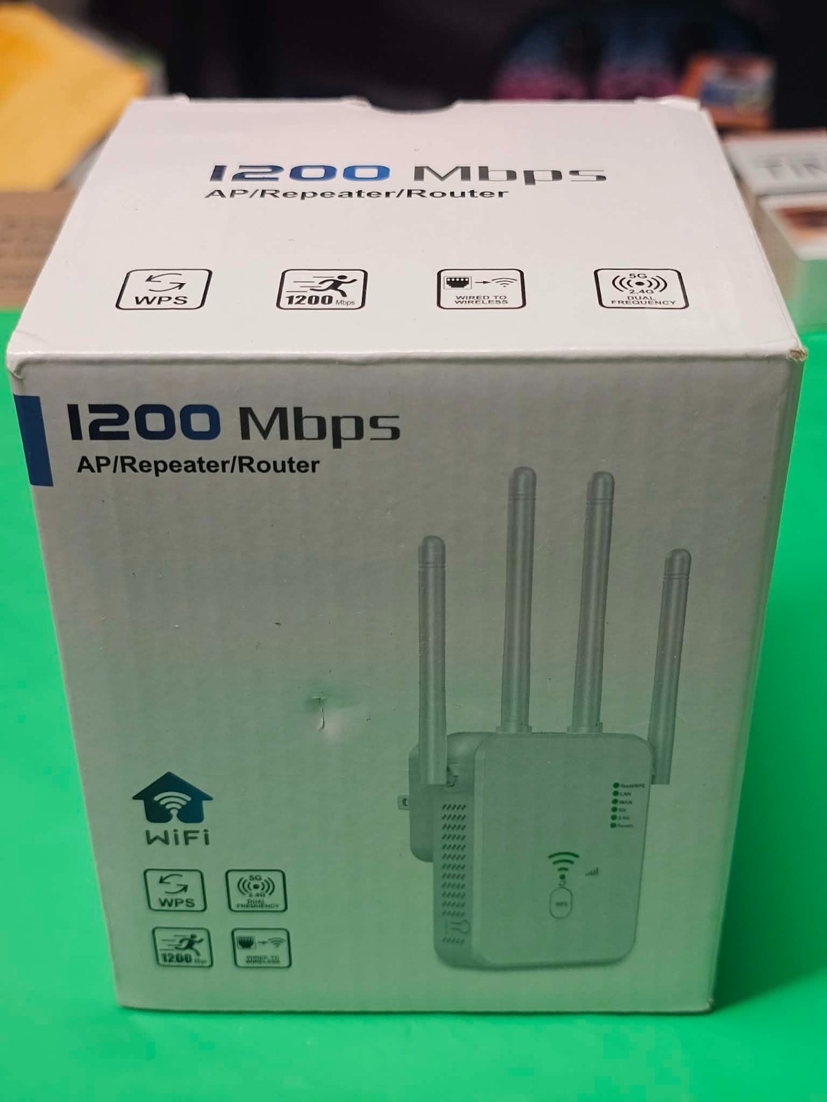 1200 Mbps - Internet AP/Repeater/Router Wifi - AC1200M - White New
