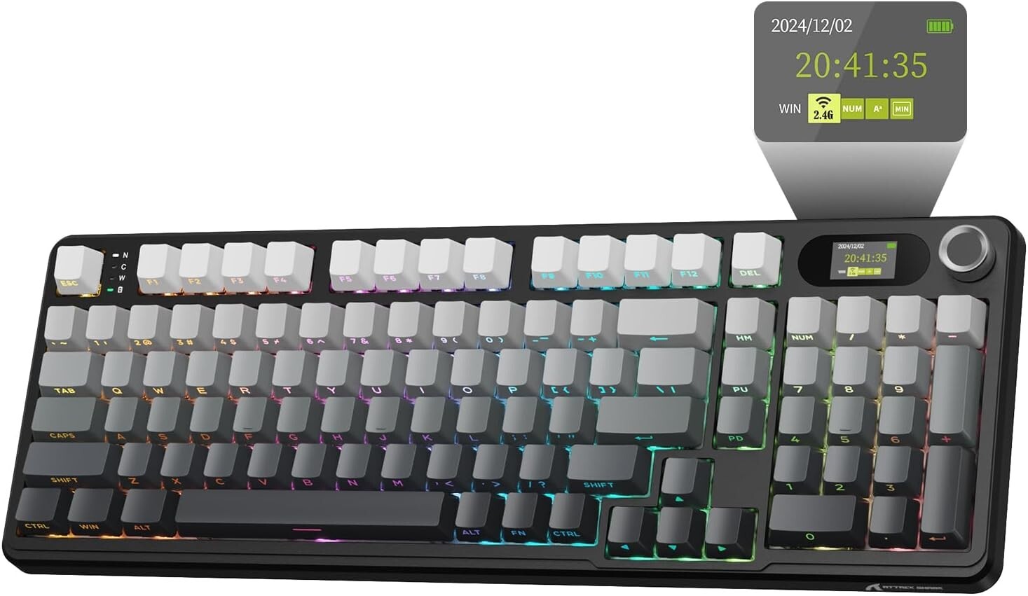 ATTACK SHARK X98 Pro Wireless Mechanical Keyboard, Tri-Mode BT5.0/2.4G/USB-C