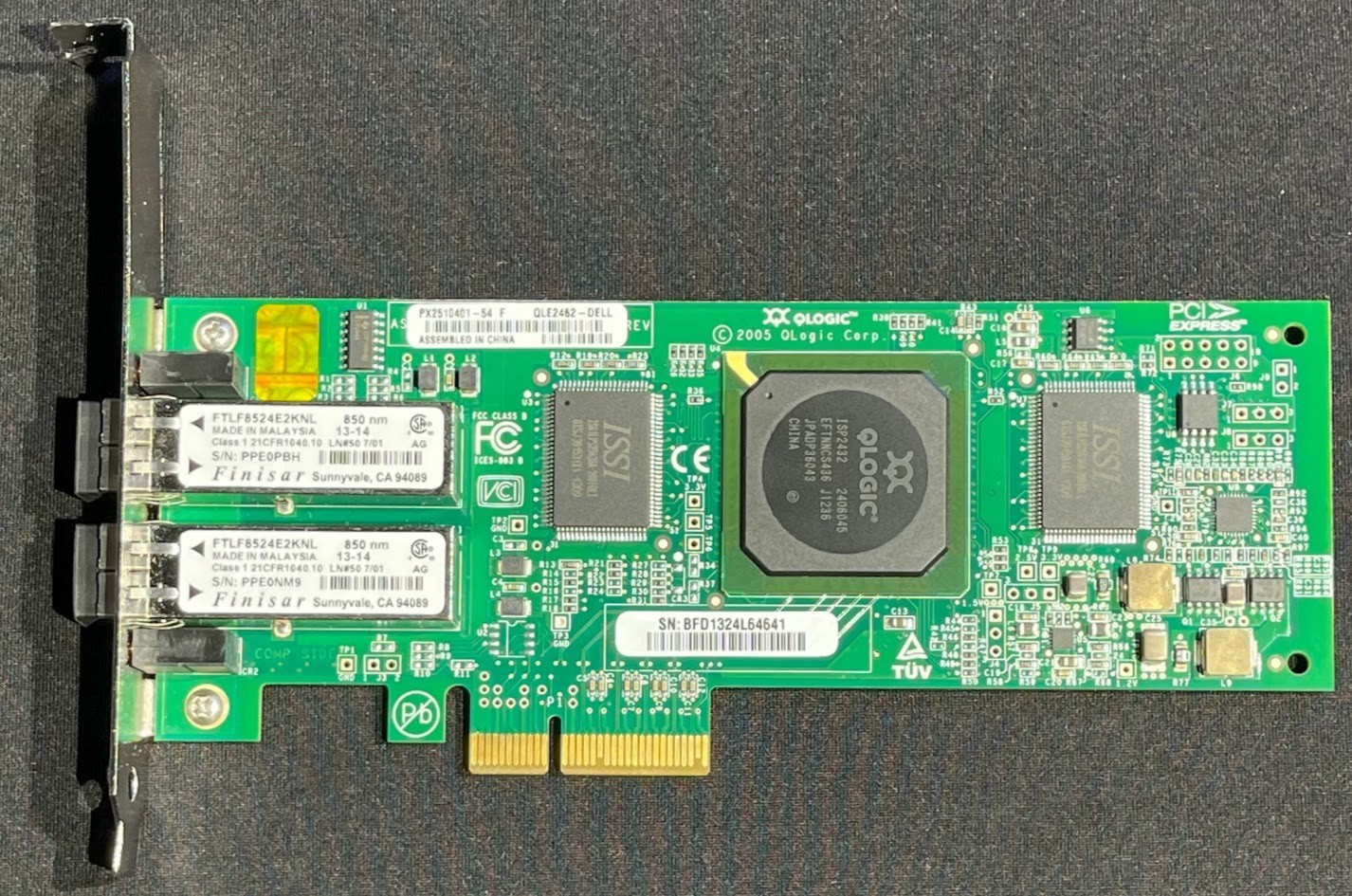 Dell QLogic QLE2462 High Profile PCI Fiber Channel Network Adapter Card / KC184