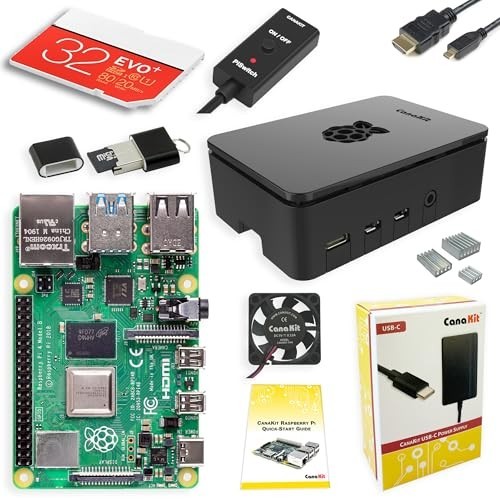 Raspberry Pi 4 4GB Model B Kit w/ 32GB SD Card & Case
