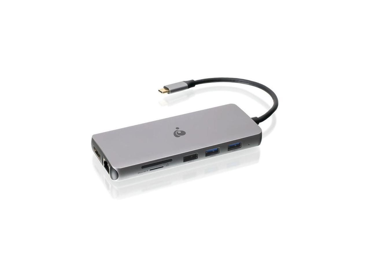 IOGEAR USB-C Triple Display Dock Station - 4K 60Hz - 2 HDMI - 1 DisplayPort - 2
