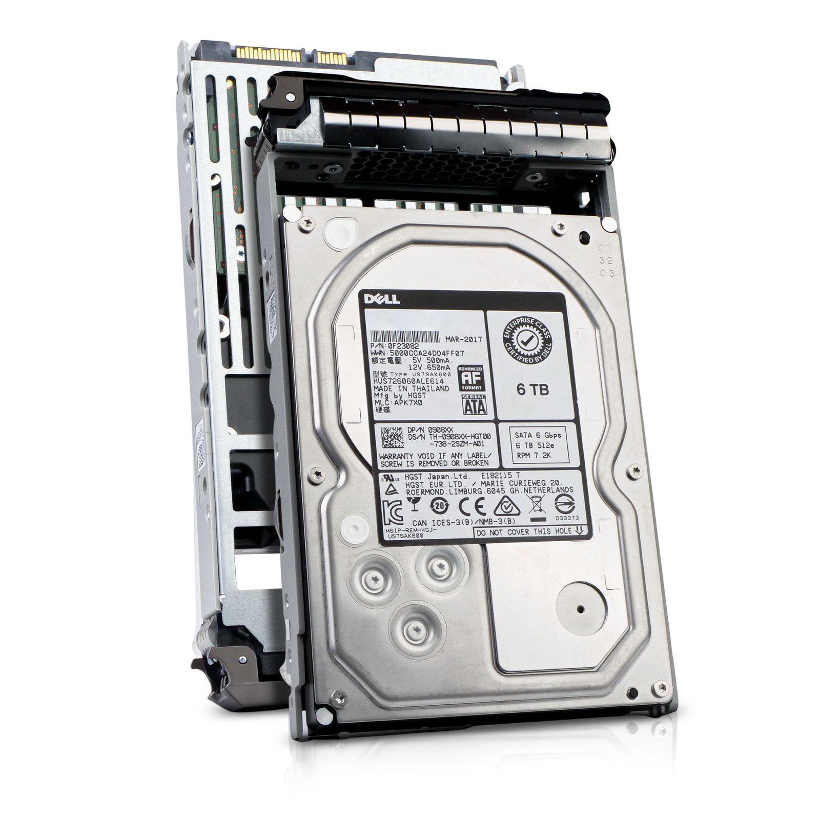 Dell 6TB 7.2K RPM SATA 6Gb/s 512e 3.5" Enterprise PowerEdge HDD P00JM G13