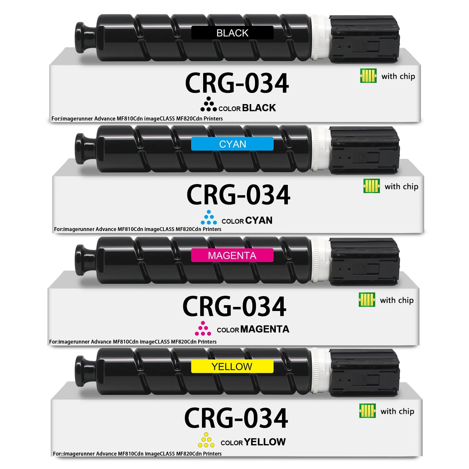 Iboblin Compatible Canon 034 Toner Cartridge Crg-034 Toner High Yield Chip For