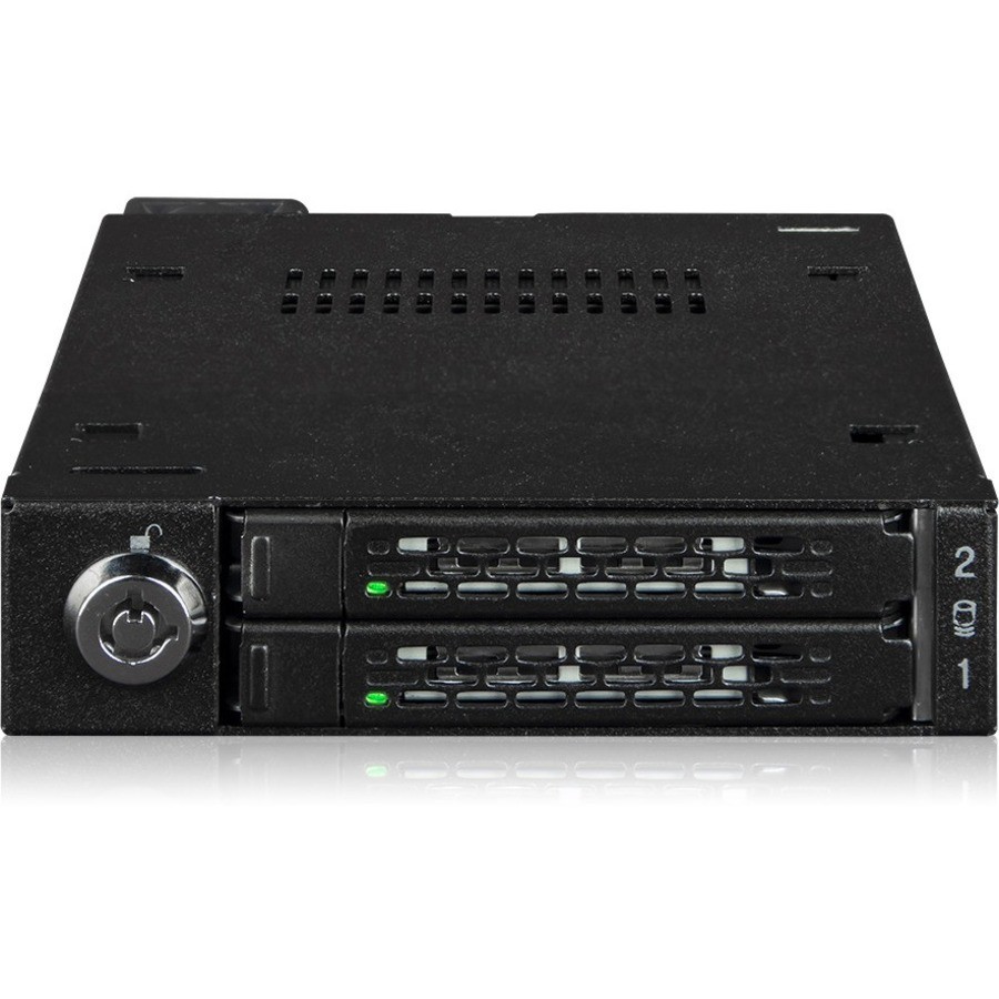 Icy Dock ToughArmor MB092VK-B 2 Bay 2.5" U.2/U.3 NVMe SSD PCIe 4.0 Mobile Rack