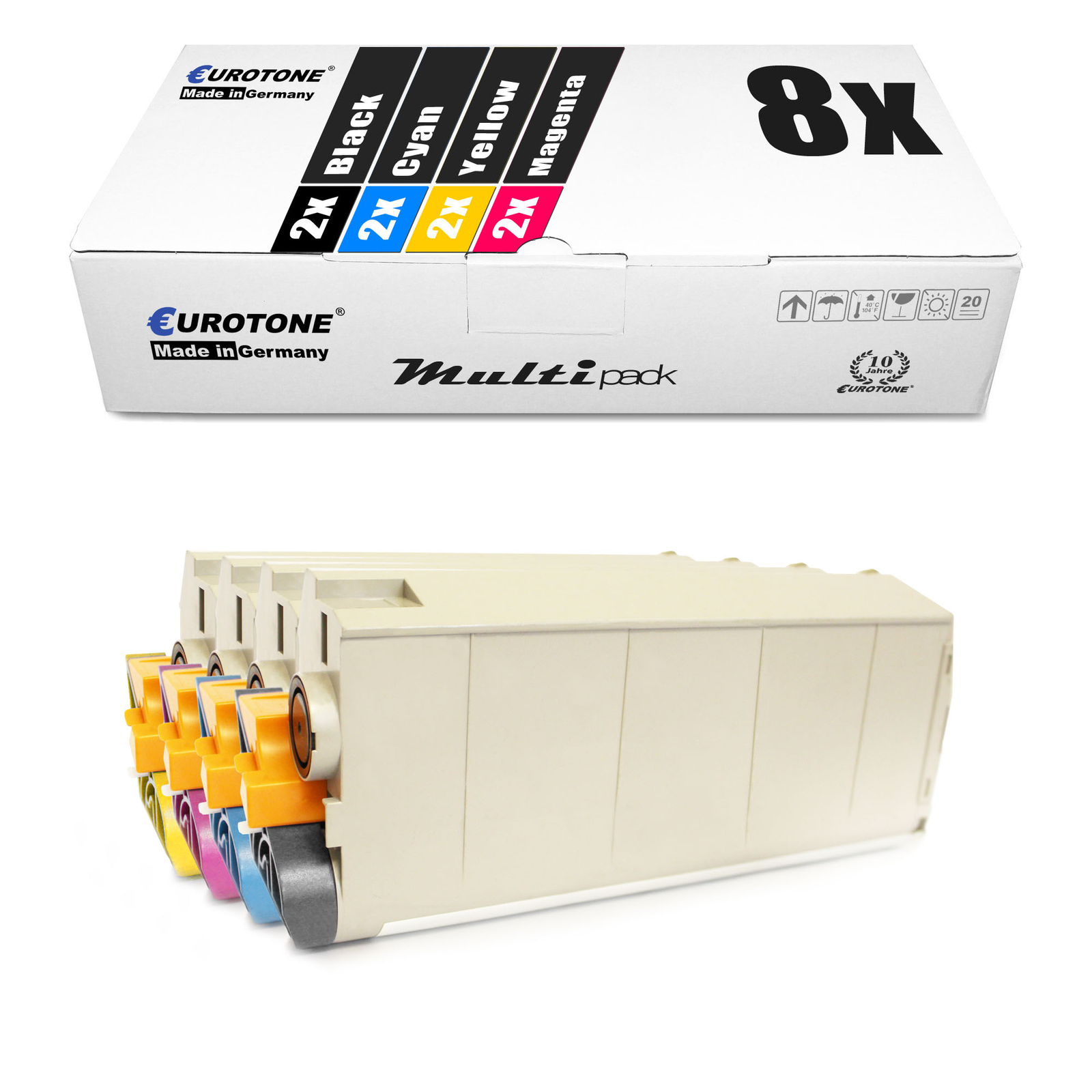 8X Eurotone ECO Toner For OKI Executive 2024-E 2024-N