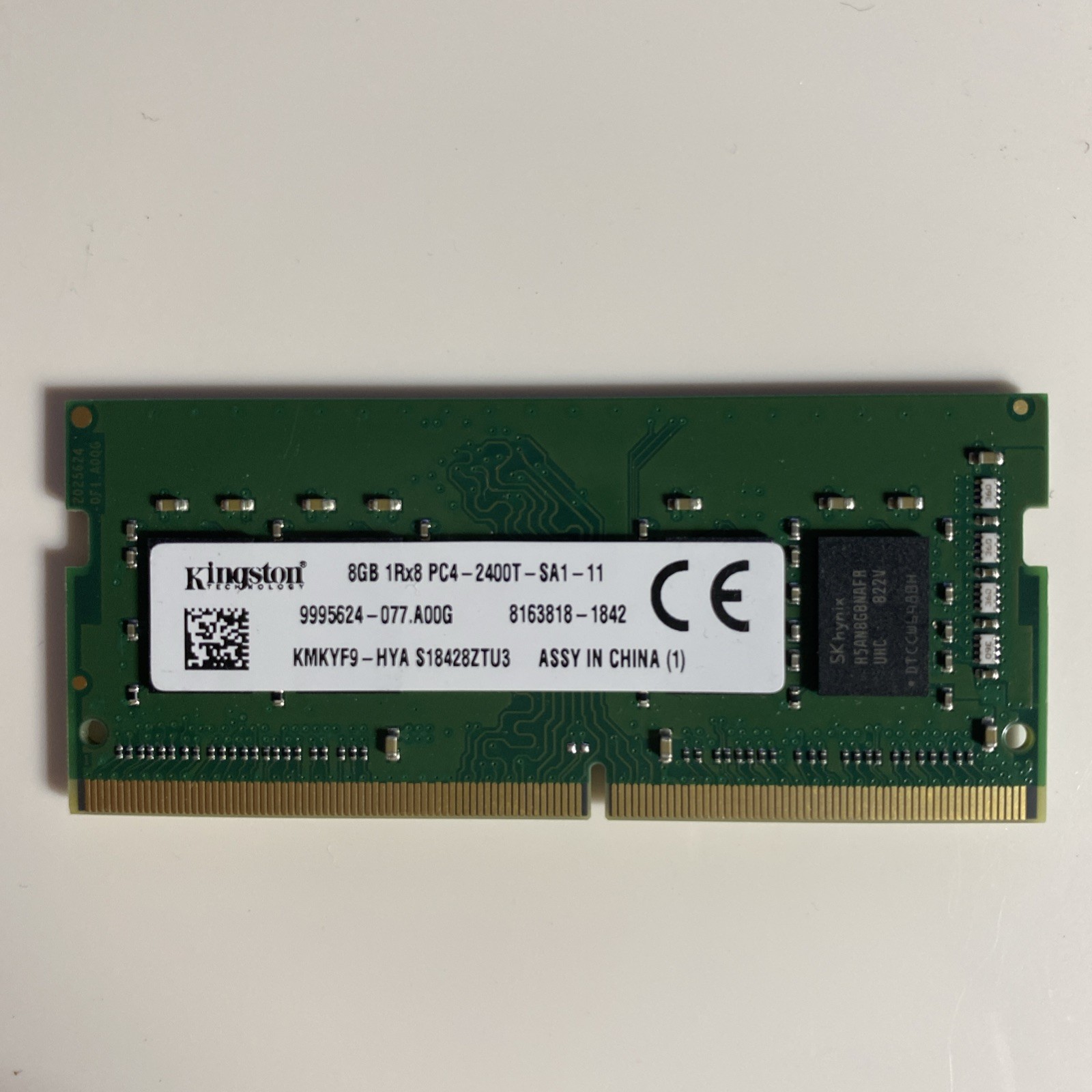 Kingston 8gb 1rx8 pc4-2400t Laptop Memory