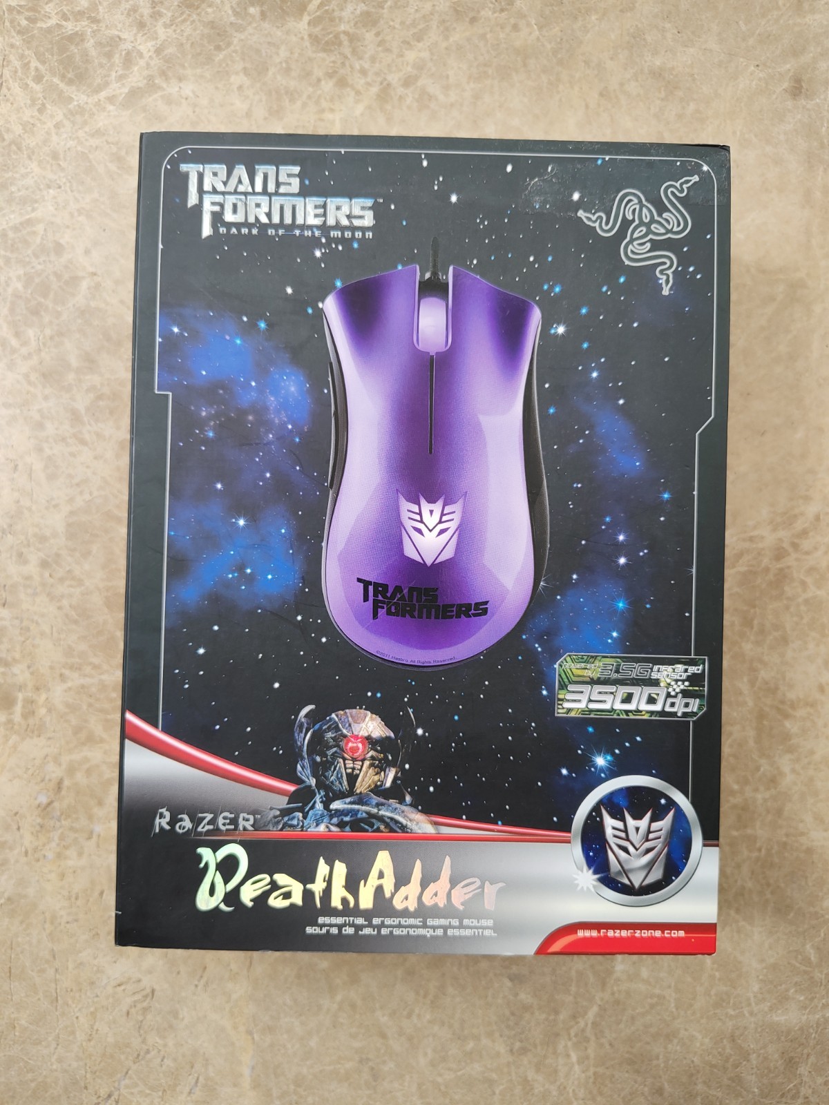 Razer DeathAdder Transformers Collectors Edition Shockwave Mouse