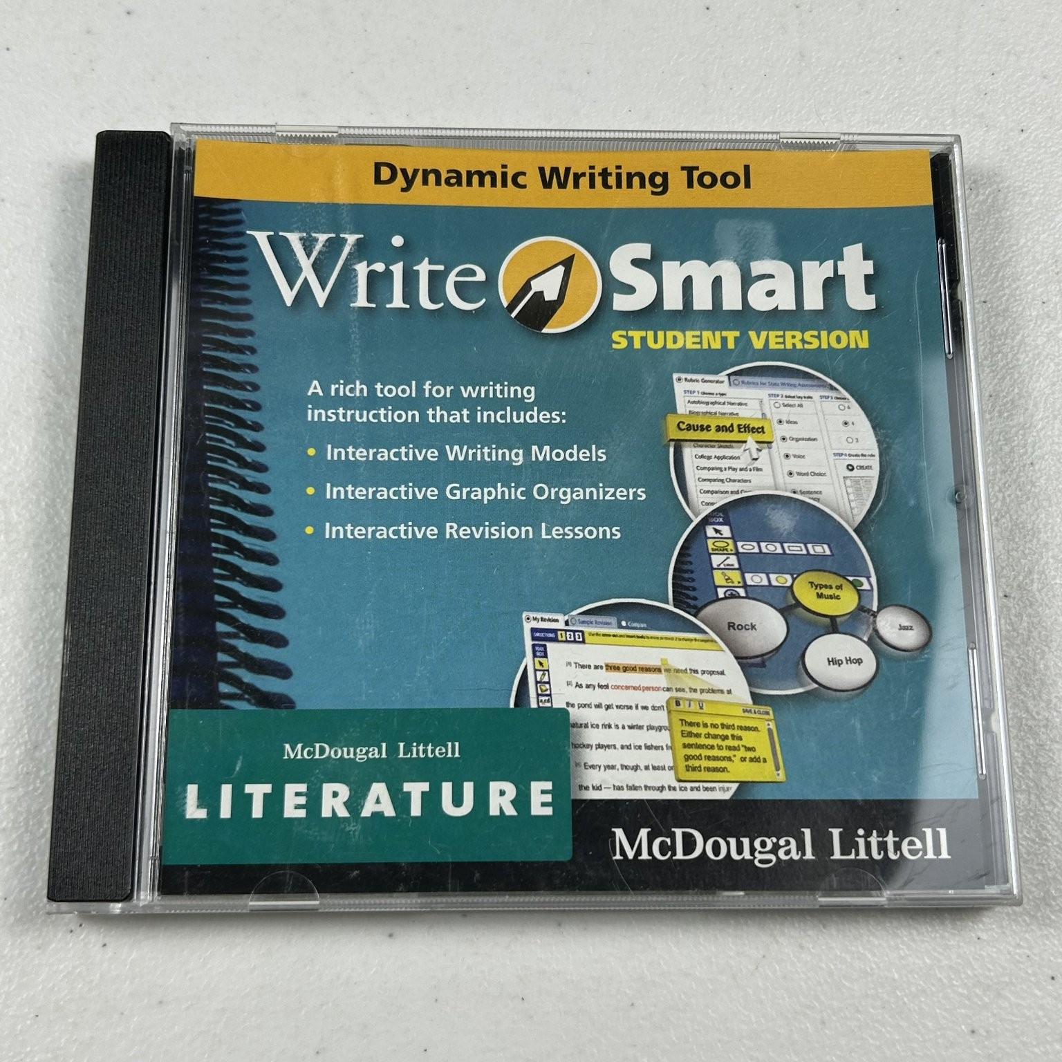 McDougal Littell WriteSmart Student Version CD-ROM Literature Grade 8