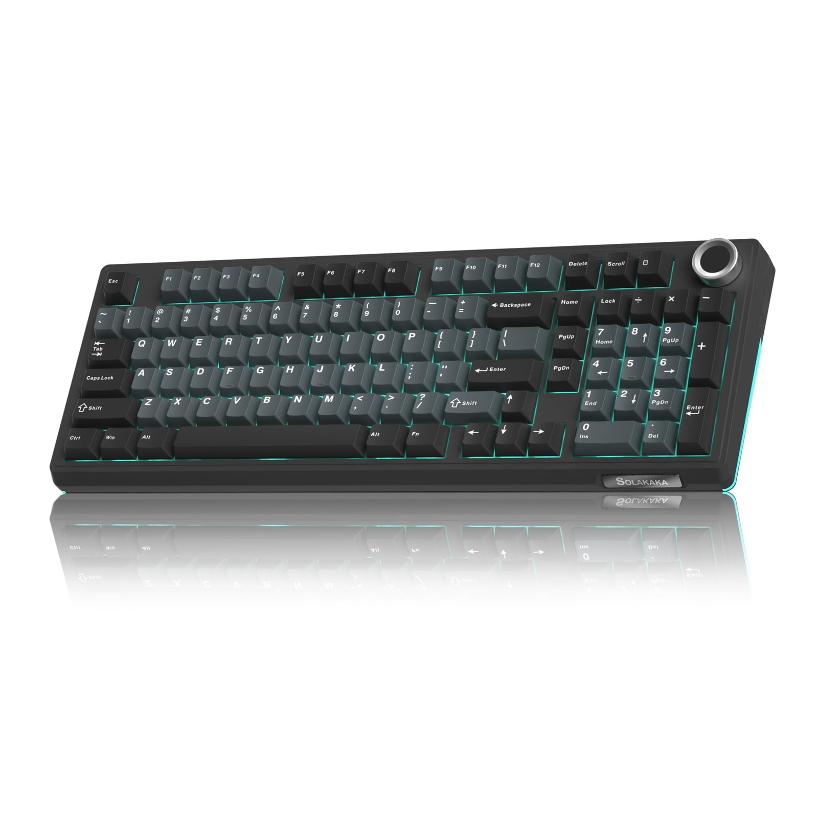 SOLAKAKA KI99 Pro Wireless Mechanical Keyboard with Quiet Switch, Hot Swappab...