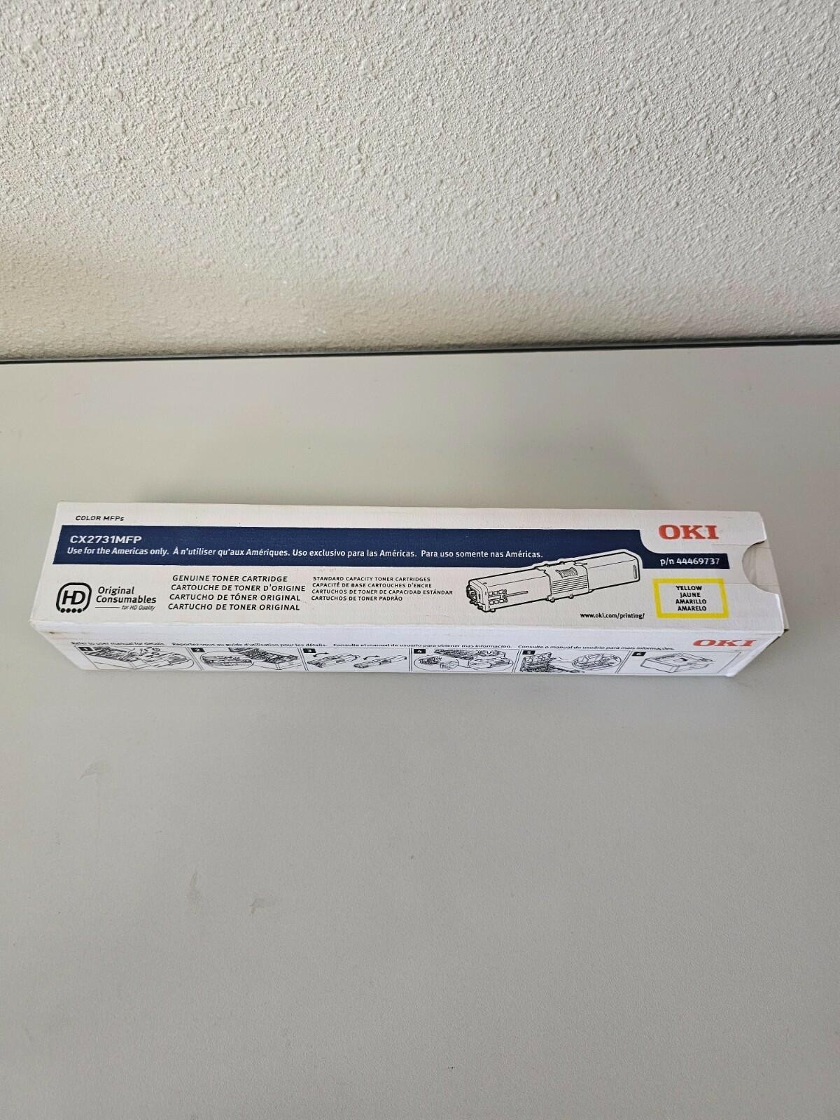 SEALED Genuine Okidata OKI 44469737 Toner Cartridge Yellow CX2731MFP