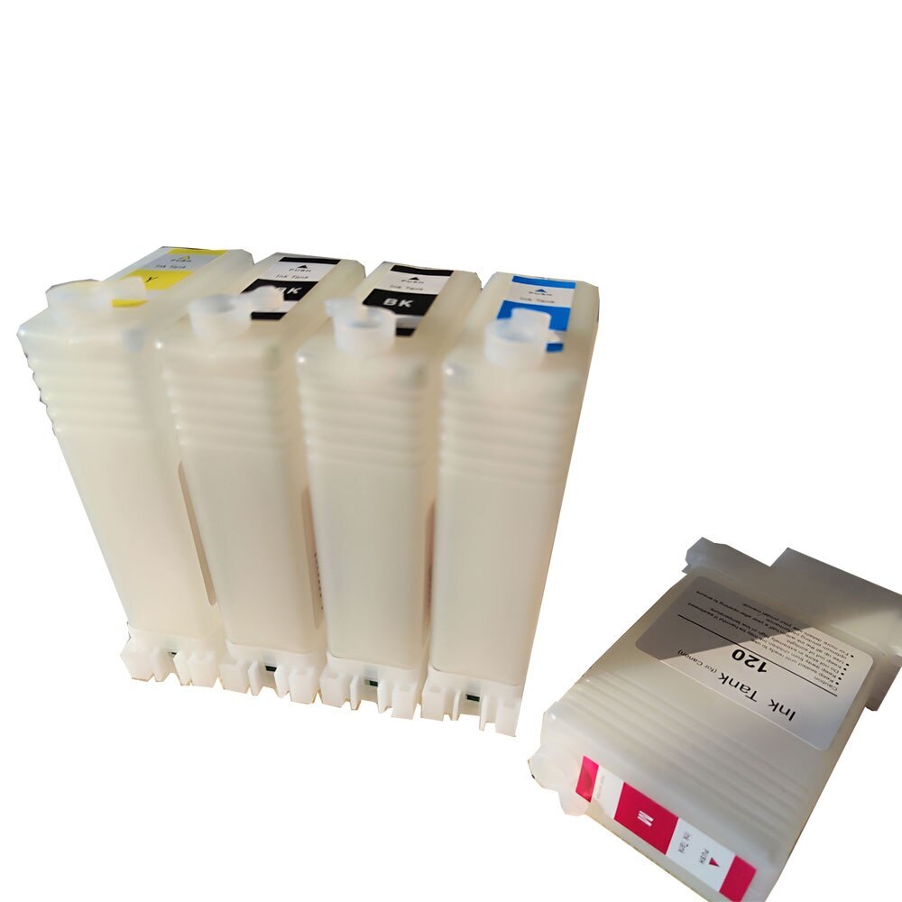 5pc  PFI120 130ML Refillable Ink Cartridge For Canon TM-200 TM-205 TM-300 TM-305