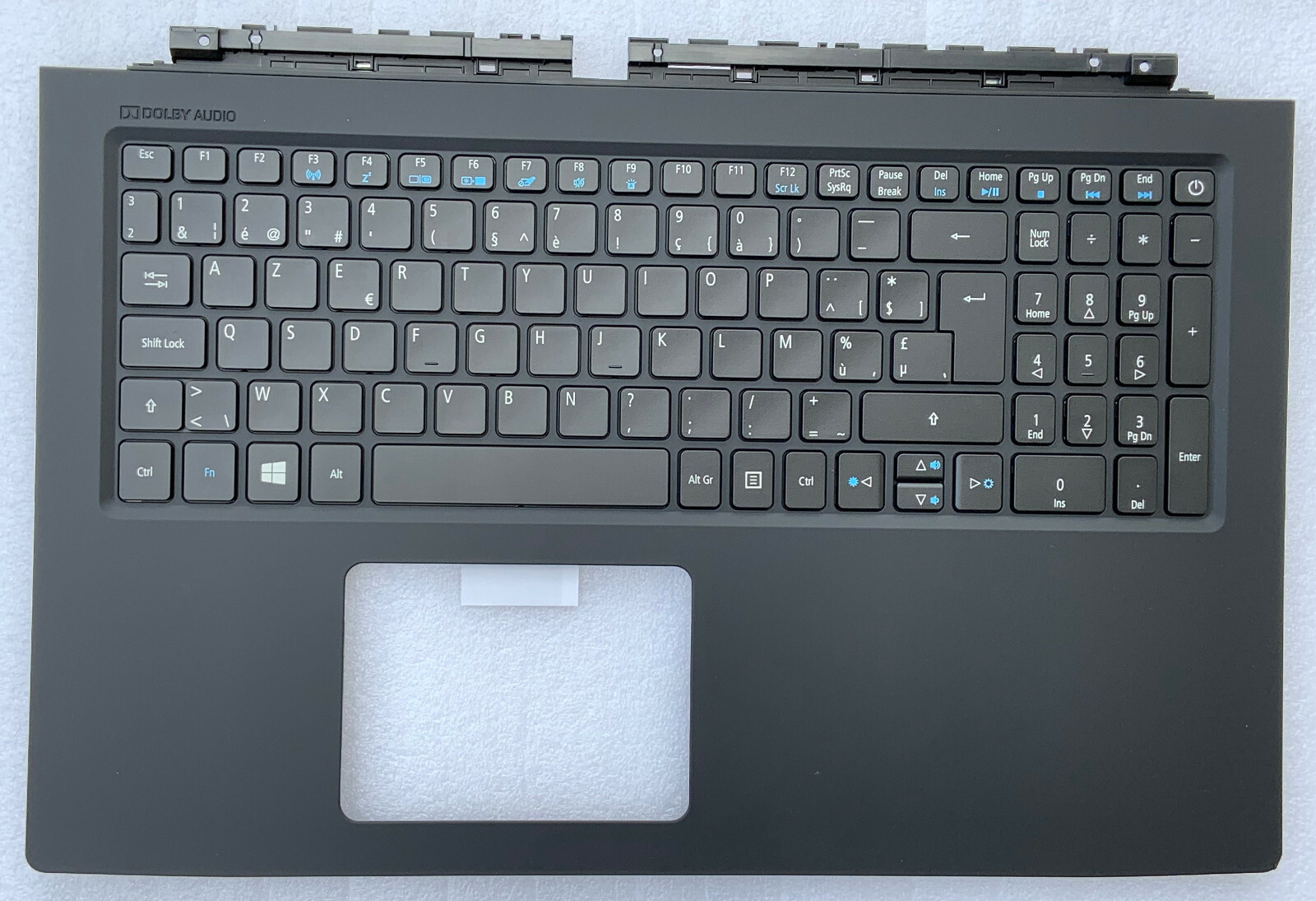 Belgian AZERTY Keyboard Acer Aspire VN7-572G 6B.G6GN1.004 TOPCASE Black Backlit