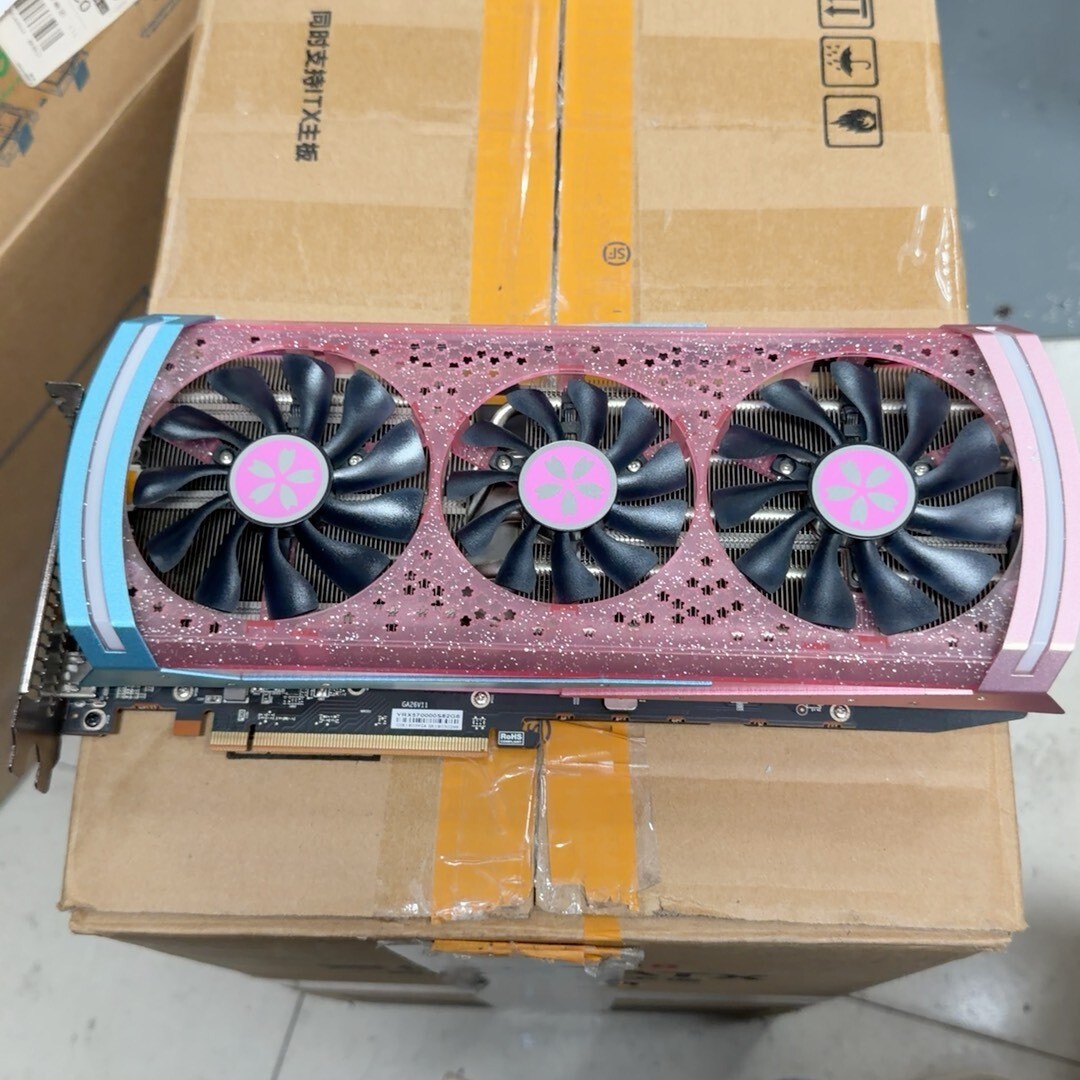 Yeston AMD Radeon RX 5700 XT 8GB GDDR6 Sakura Eye Pink Limited Edition Graphics
