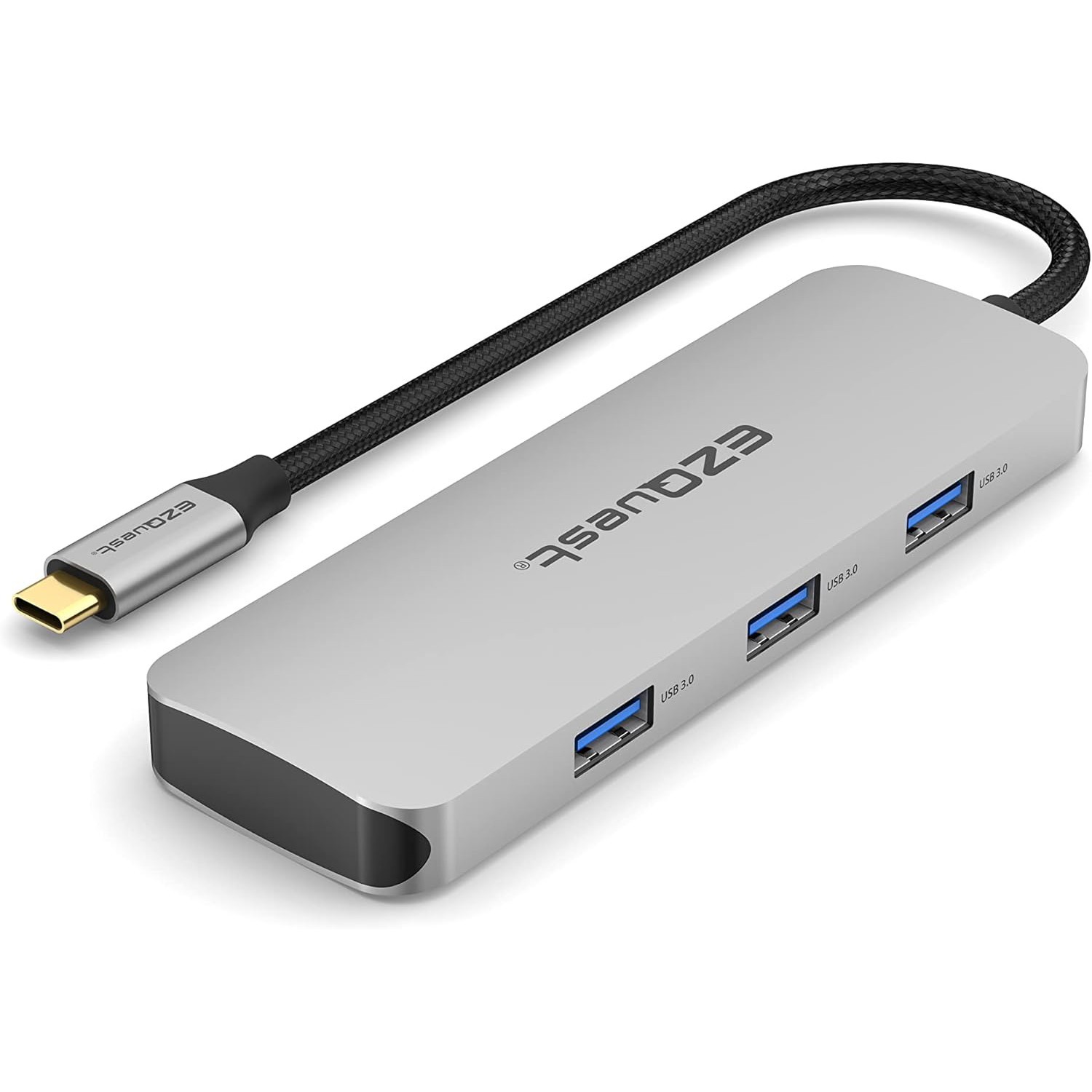 EZQuest USB-C Gen 2 Hub 7-Ports - 3 USB 3.0, 4 USB-C w/ 100W PD (Aluminum)