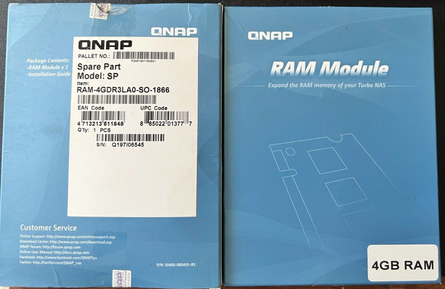 QNAP RAM-4GDR3L-SO-1866 memory module 4 GB 1 x 4 GB DDR3 1866 MHz