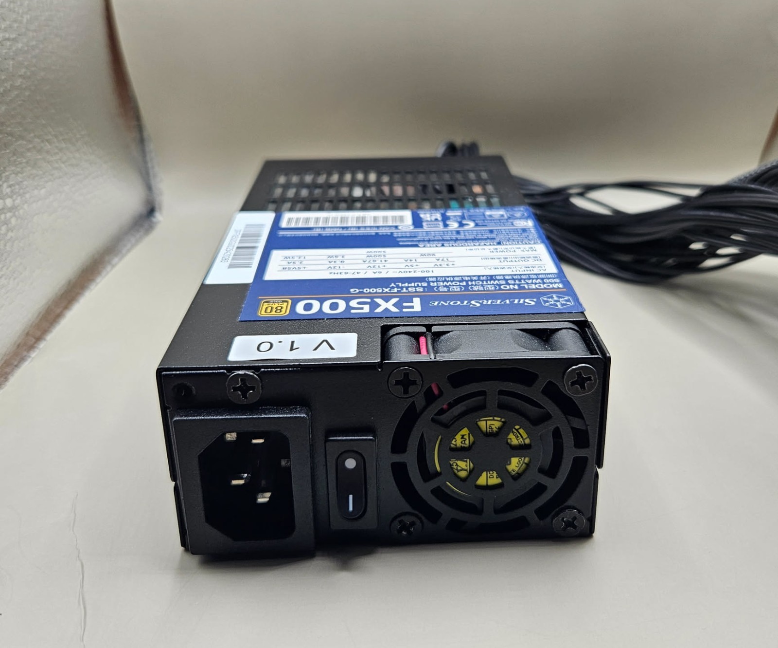Silverstone FX500‑G 500 W Flex‑ATX 80 PLUS Gold Power Supply – SST‑FX500‑G
