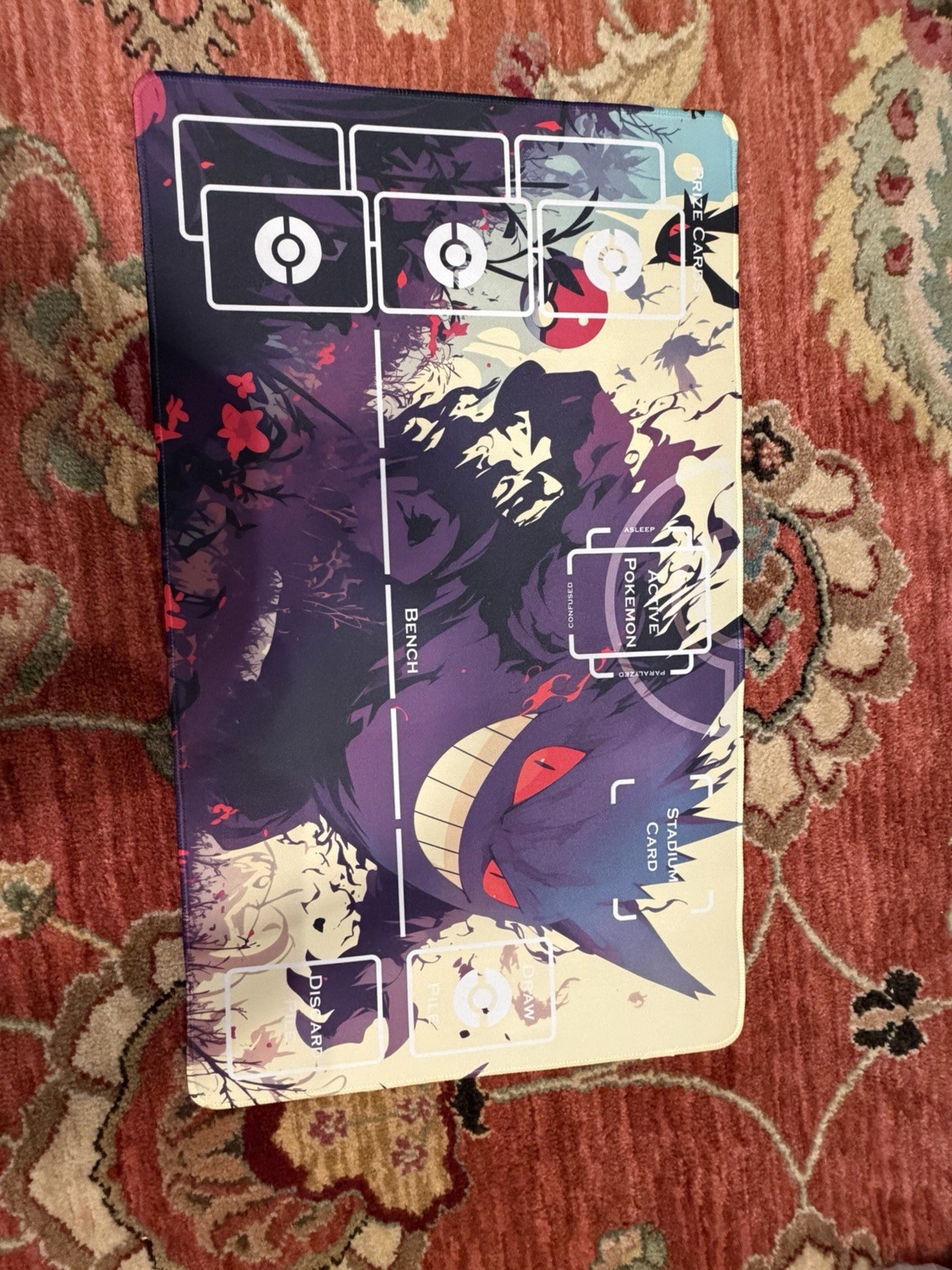 Gengar Pokémon Playmat Gaming Desk Mat Zones