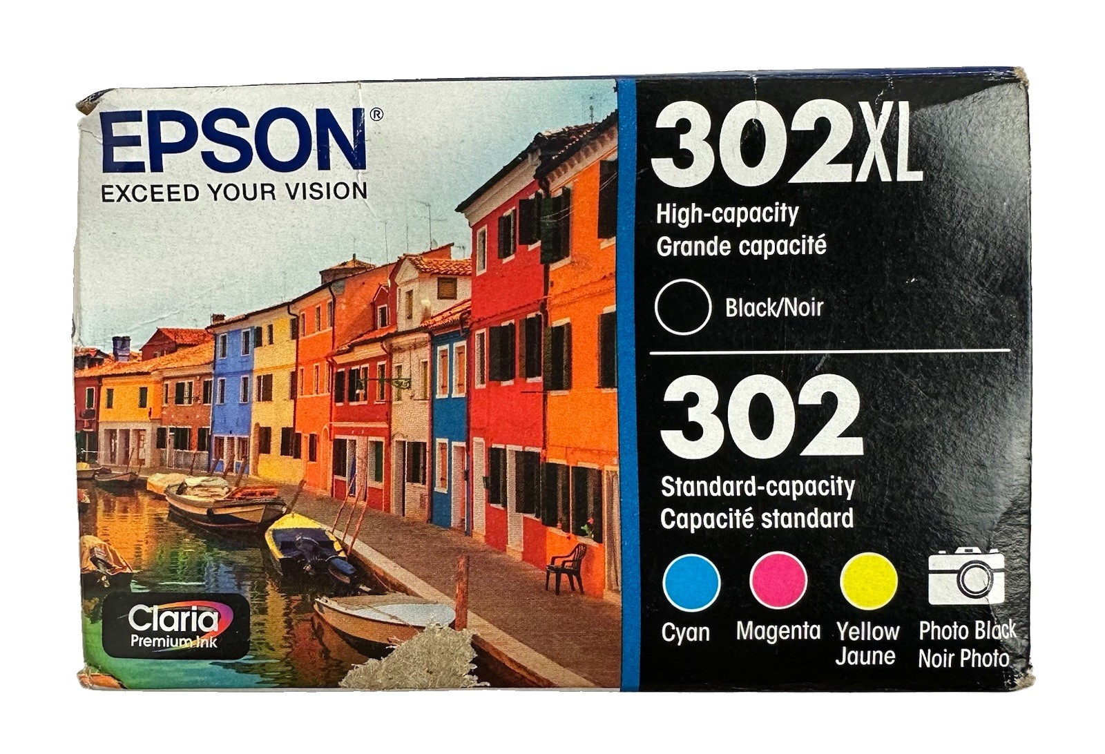 Epson 302XL/302 Claria Premium Ink Cartridge Combo Pack (T302XL-BCS) Exp 01/2027