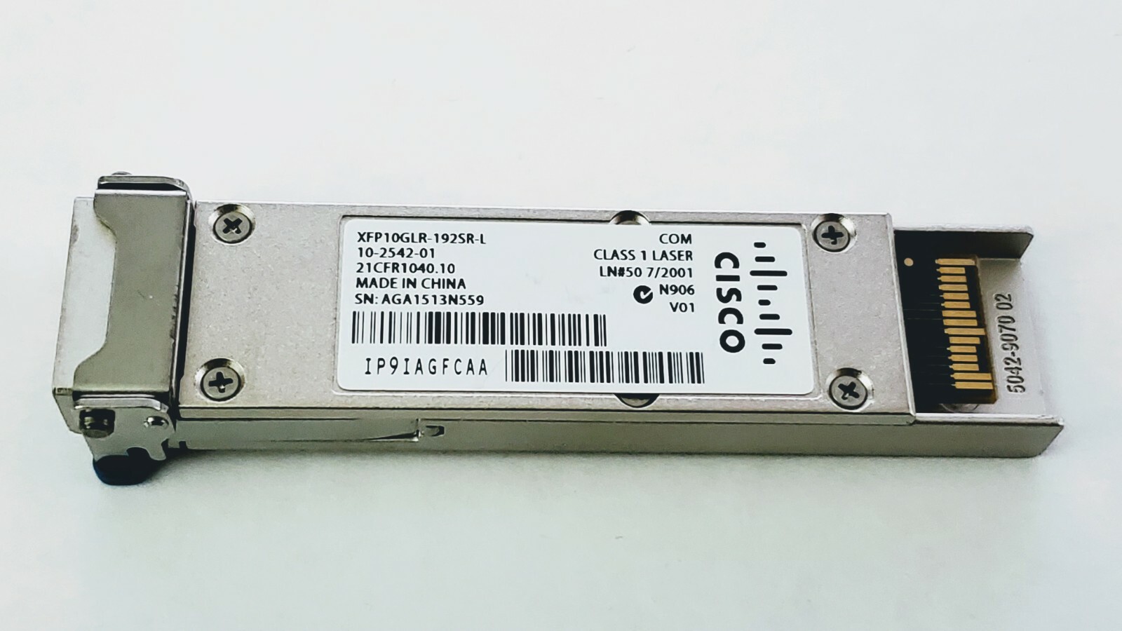 Genuine Cisco XFP10GLR-192SR-L Transceiver Module 10-2542-01