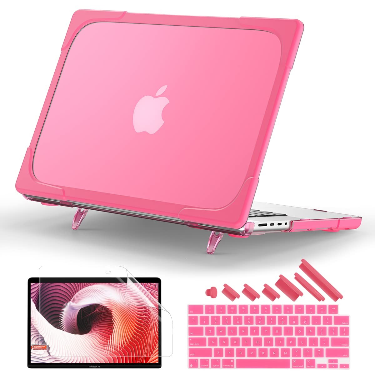 Batianda Heavy Duty Case for MacBook Pro 14 inch 2026-2021, Pink
