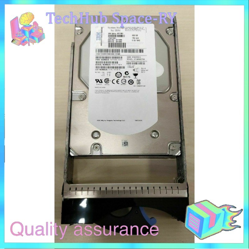 IBM 49Y1861 49Y1864 49Y1865 450GB SAS 15K 6Gb/s 3.5" HDD Hard Drive