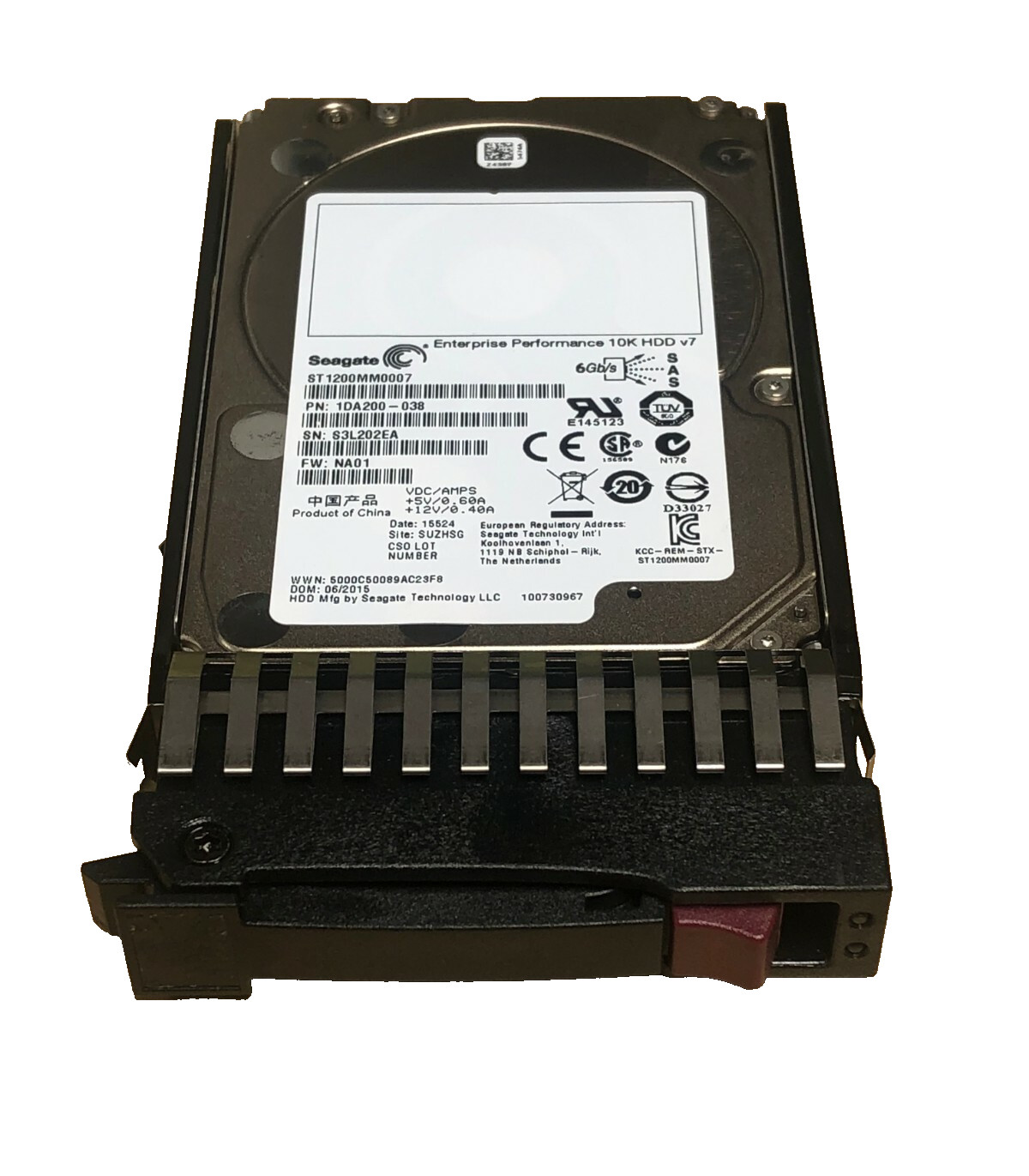 1.2TB 10K SAS 2.5" 6G Server Hard Drive for Fits HP DL360 DL380 DL385 G5 G6 G7