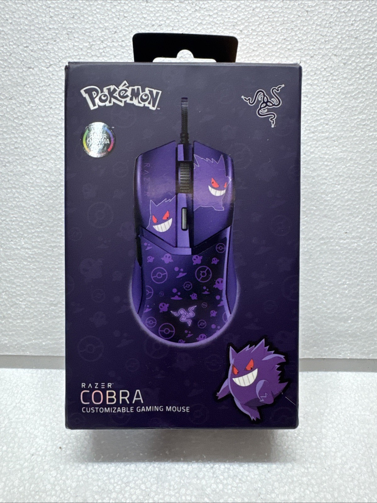 Razer Cobra Gengar Edition Lightweight Wired Gaming Pokémon Gengar NEW/SEALED