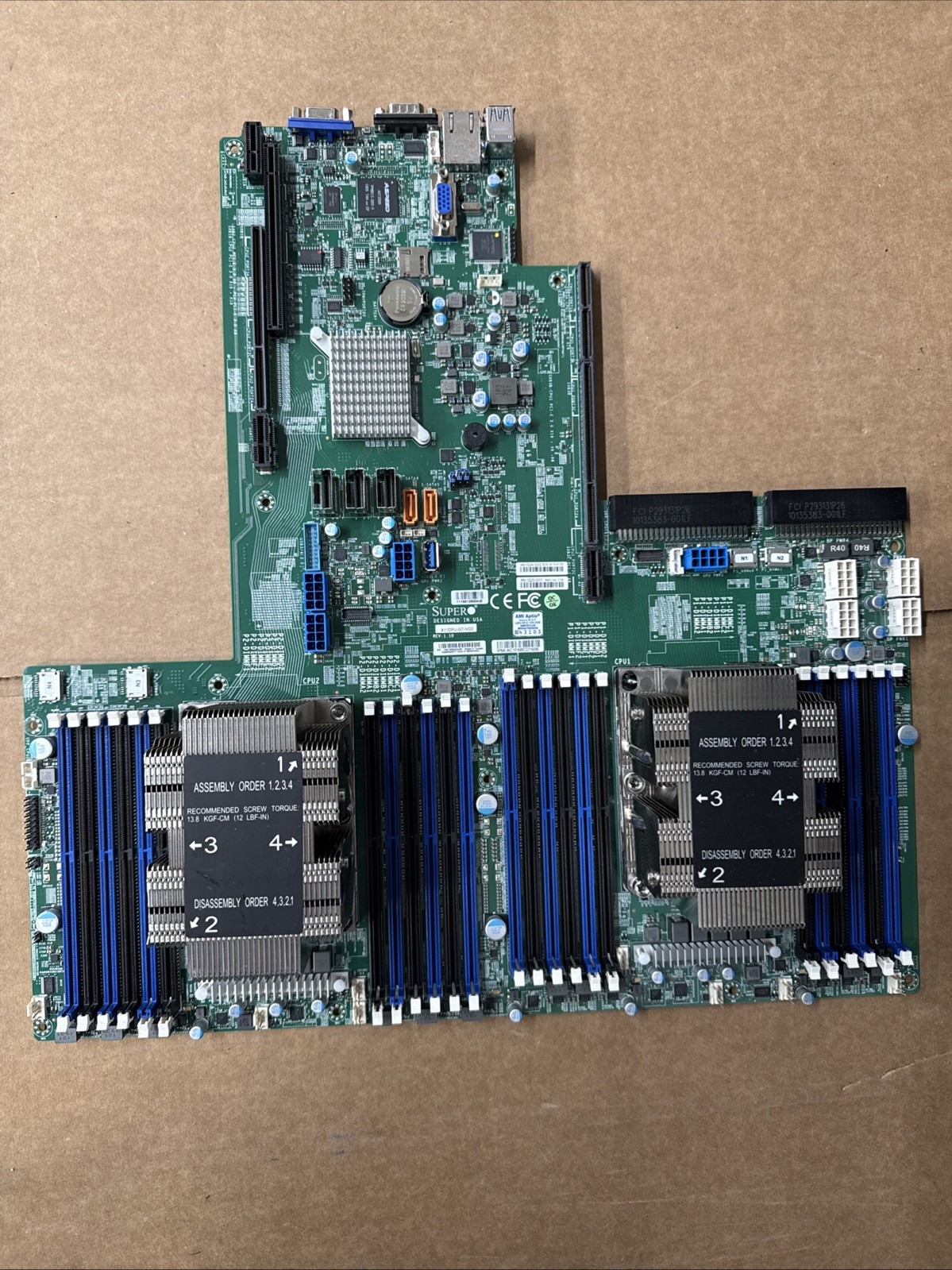 Supermicro X11DPU-G7-NI22 Nutanix motherboard Intel FCLGA3647 DDR4 2xHeatsink