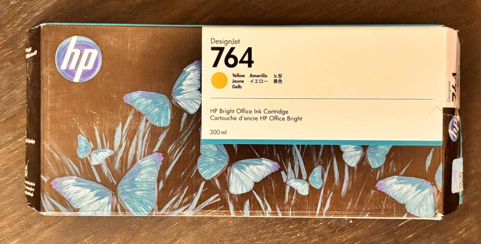 Genuine HP 764 Yellow DesignJet Ink Cartridge C1Q15A, Exp. APRIL 2026 OEM Sealed