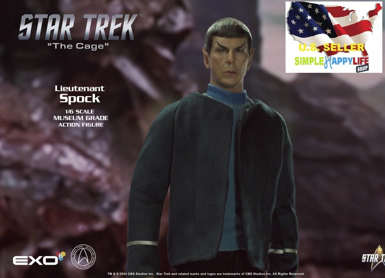 NEW EXO-6 Star Trek 1/6 TOS Cage Mr Spock figure Collection toys hot ❶USA❶