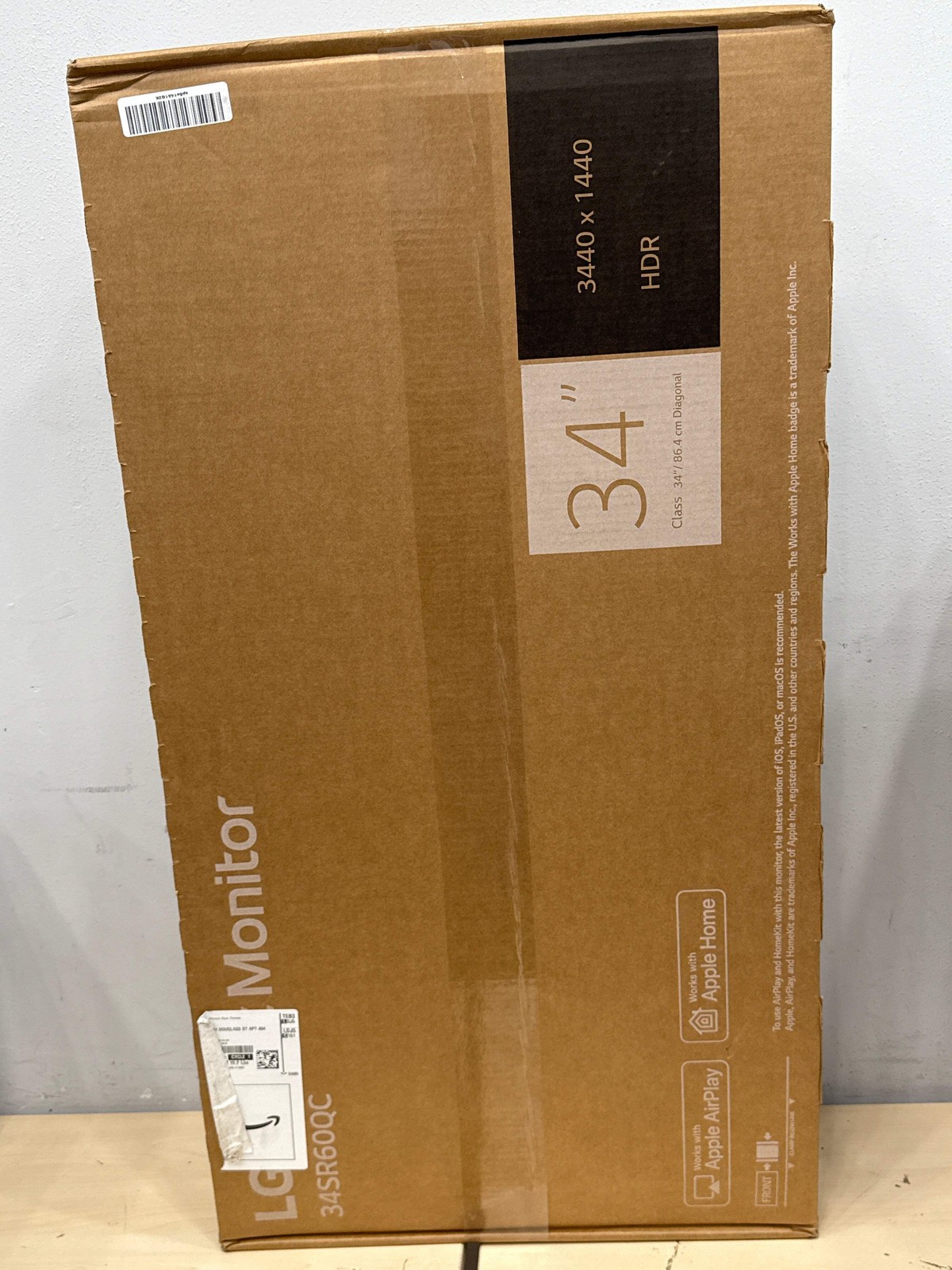 LG 34SR60QC-W 34" QHD Curved UltraWide Smart Monitor webOS HDR10 100Hz White