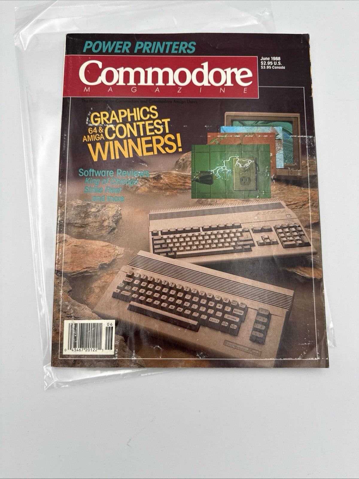 Commodore Magazine June 1988 Vol. Graphics Contest Winners C64 & Amiga Retro Vi