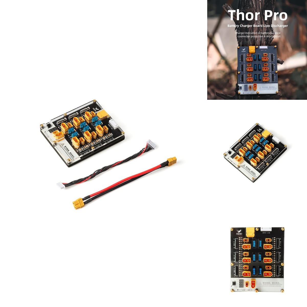HGLRC Thor 6 Port Pro 40A Balance Charger XT60 XT30 2-6S for IMAX B6 ISDT Q6