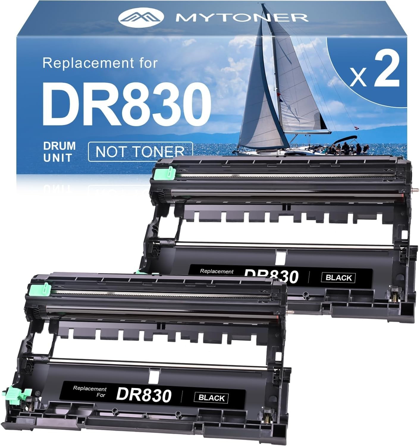 2 Pack MYTONER Compatible Replacement for Brother DR-830 *NEW IN BOX*