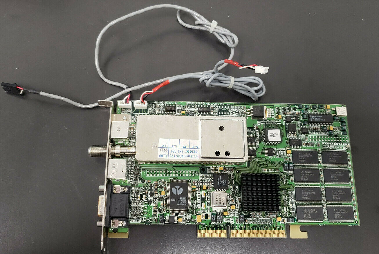 ATI 109-52900-01 AIW128 52908 Rage 128 VGA CATV A/V AGP Graphics Video Card