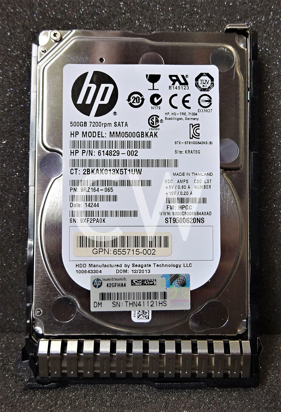 656107-001 655708-B21 HP 500GB 7.2K RPM 6Gb/s 2.5" SATA SERVER HDD Hard Drive G8
