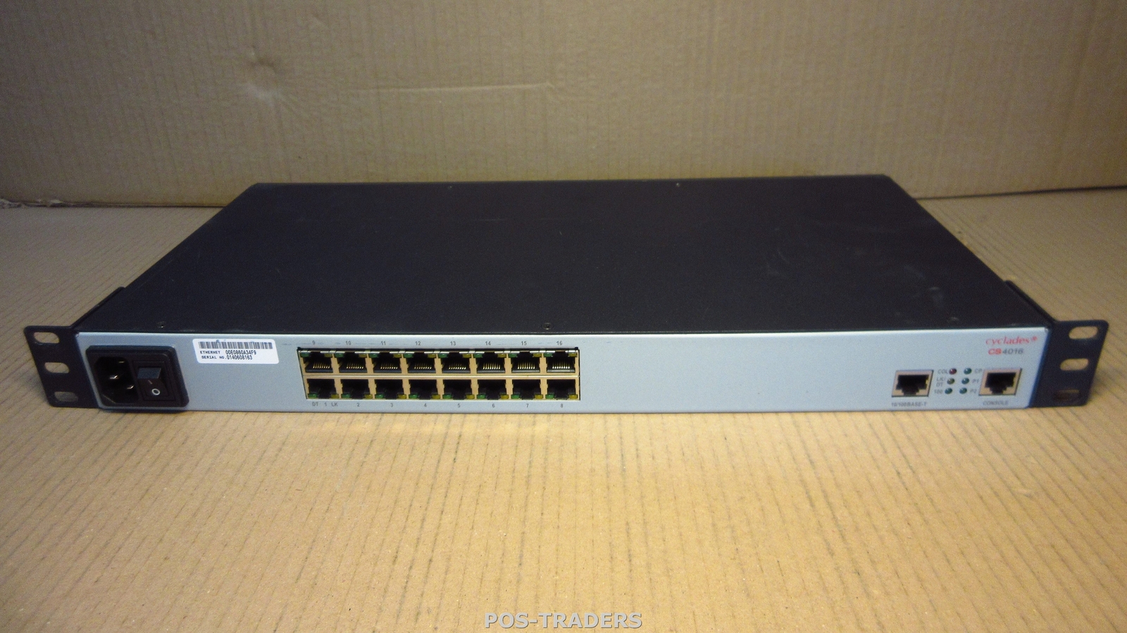 Avocent CS4016 Cyclades CS 16 Port Serial External Console Server + RACK EARS