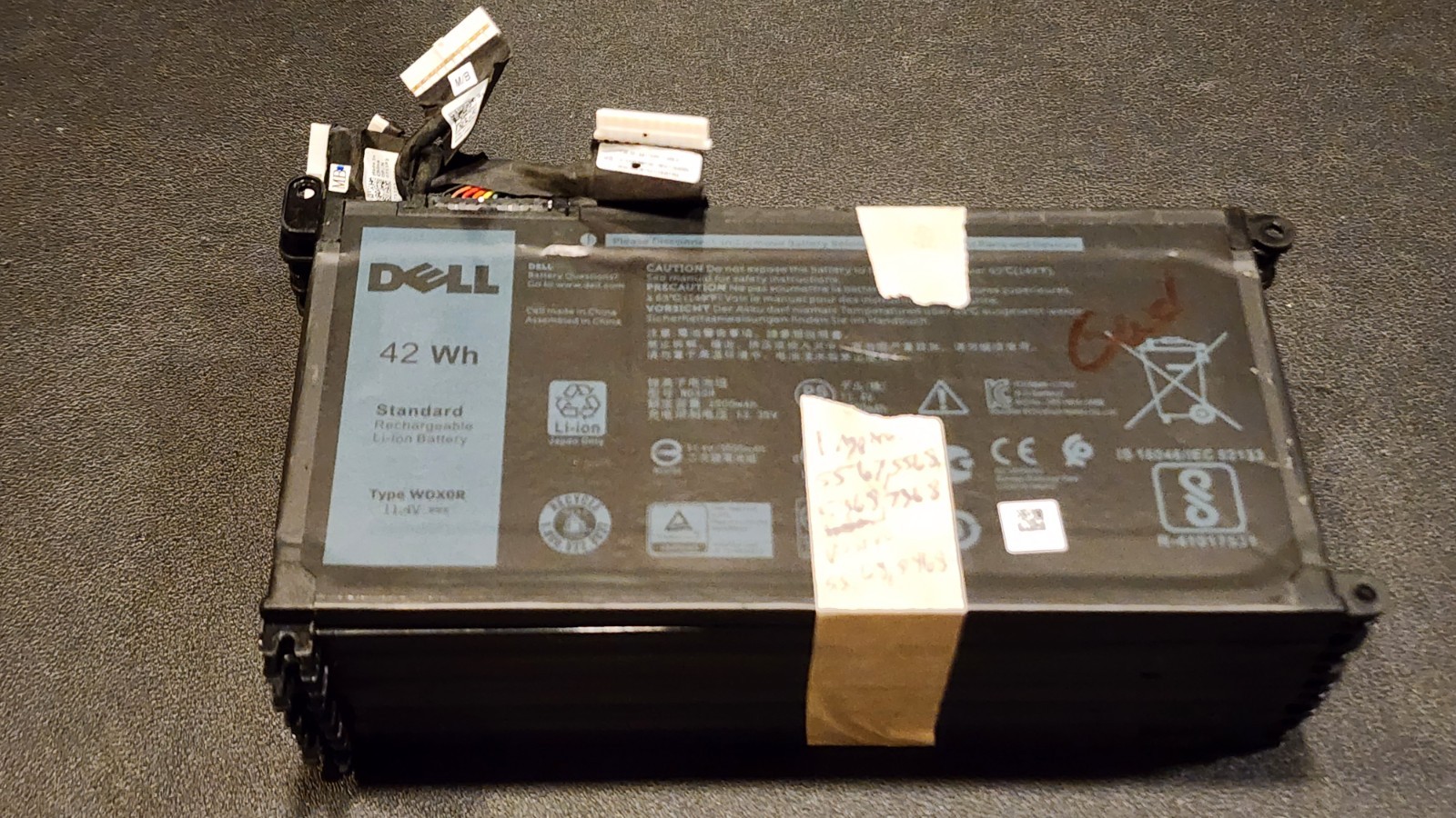 10x Lot WDX0R Genuine Battery DELL Inspiron 15 5567 5568 13 5368 7368 7569 7579