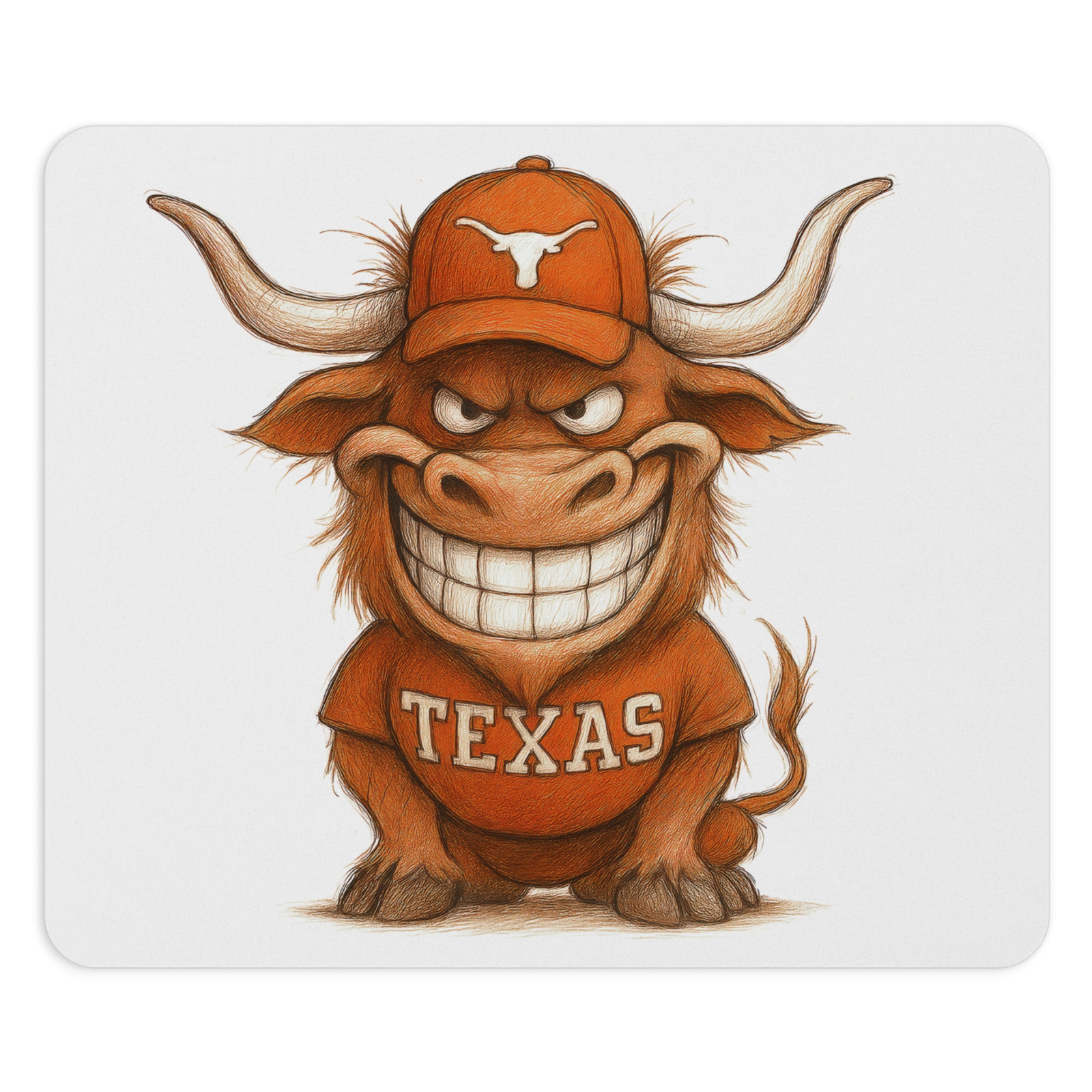 Texas Longhorns Mouse Pad 9.5"x8"  Hook 'em Horns Fan Gift - Desk Accessory