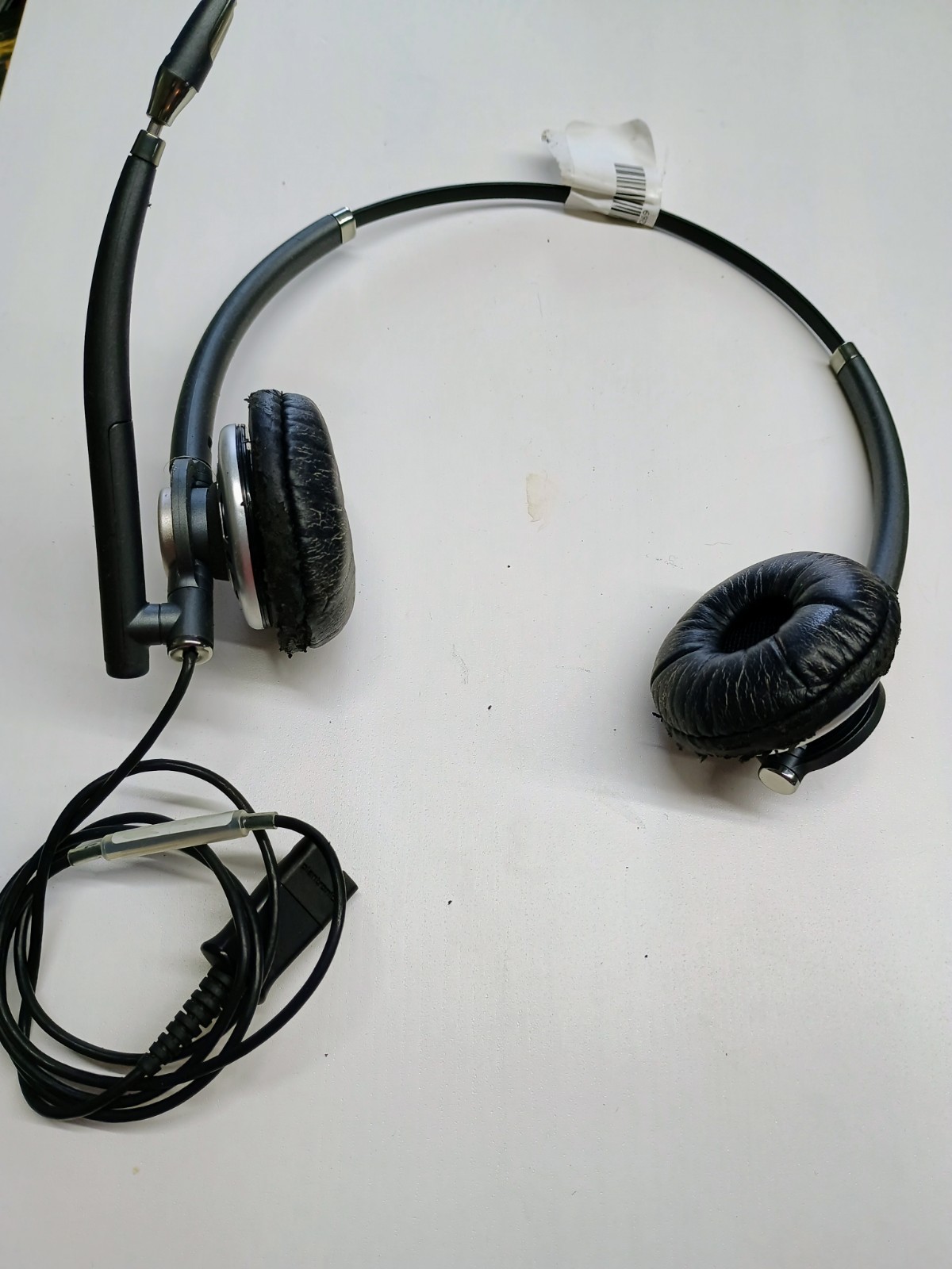 Plantronics EncorePro HW720 Black Dual-Ear Wired Headset Black Office Work