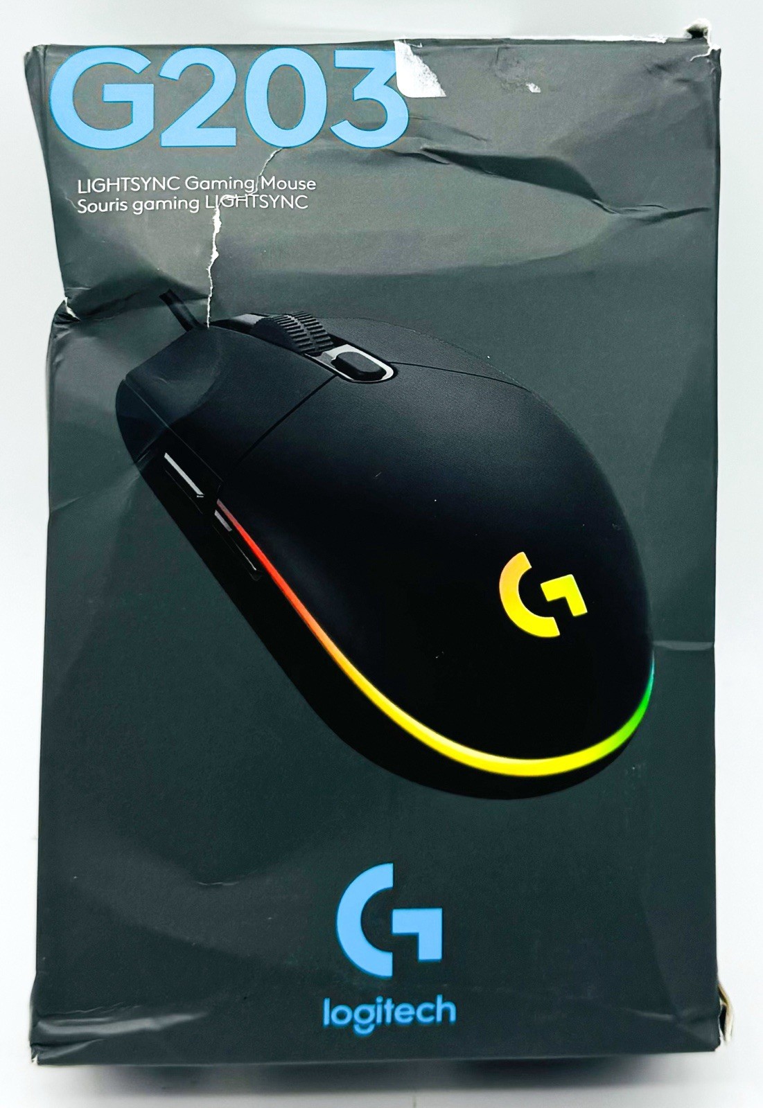Logitech G203 Lightsync Gaming Mouse, 6 Programmable Buttons, 8K DPI - Black UK