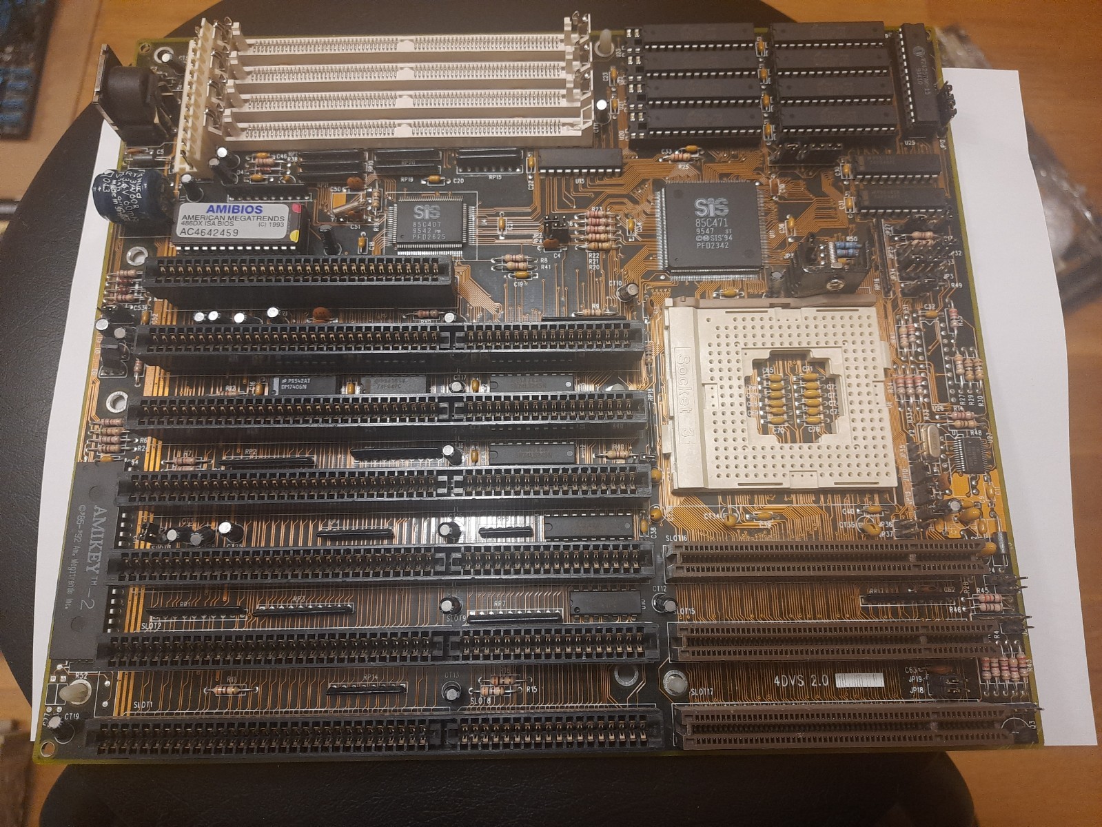 Vintage Rare ZIDA 4DVS 2.0 Socket 3 SiS 85C471 / 85C407 VLB ISA 486 Motherboard