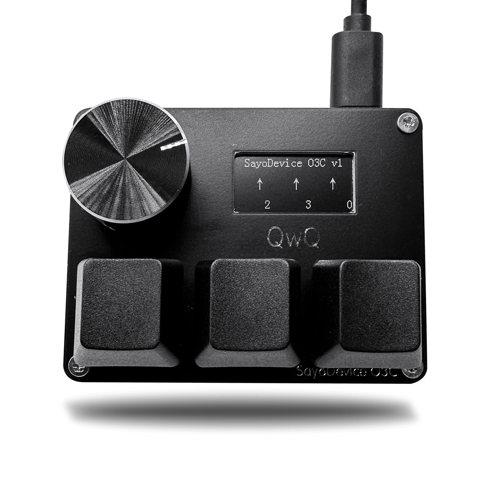 Magnetic Linear Hall Switches Keyboard with Knob, Screen, and Hotswap Mini Pad