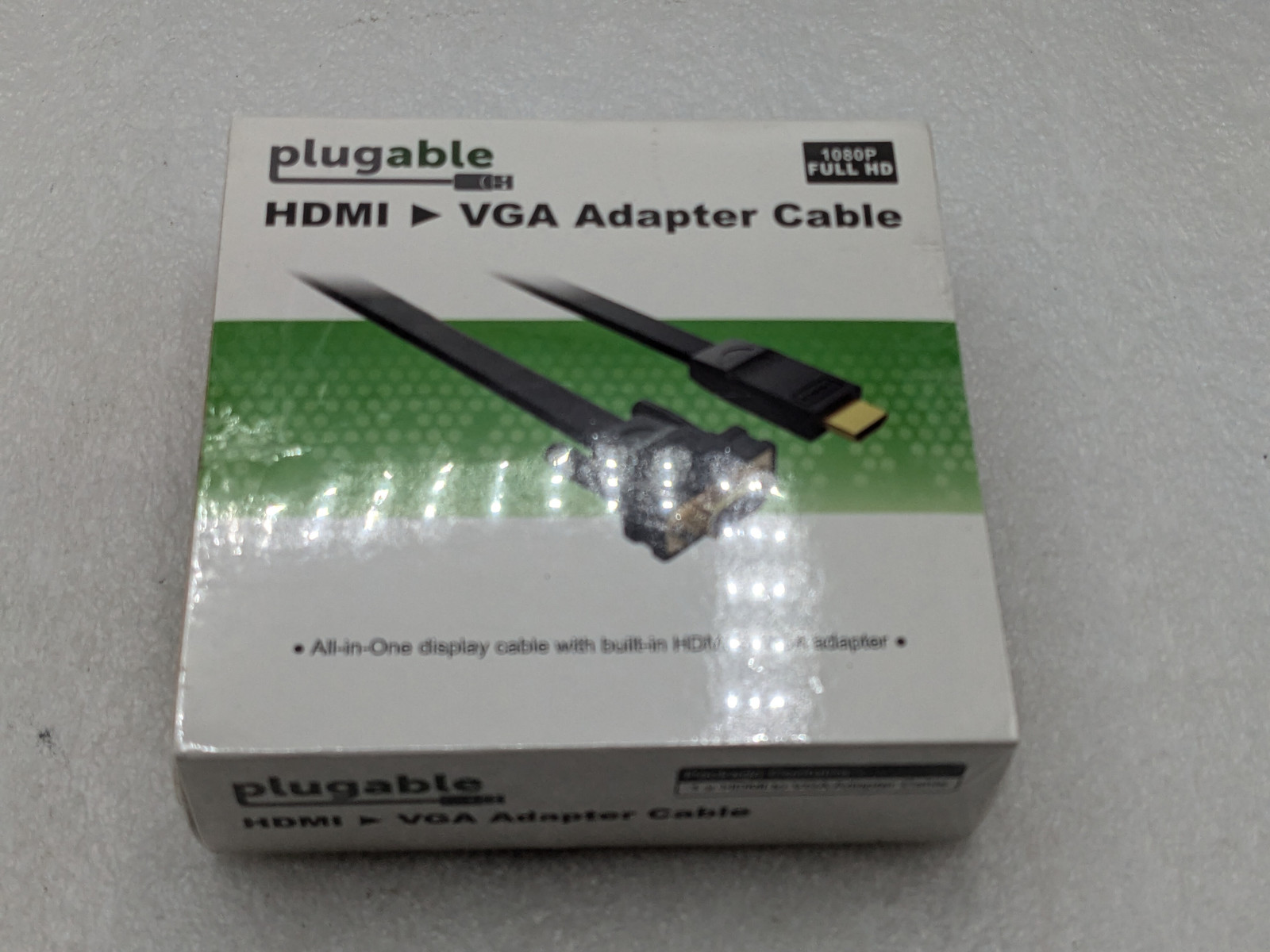 Plugable HDMI To VGA Adapter, 6ft (1.8m) Converter Cable
