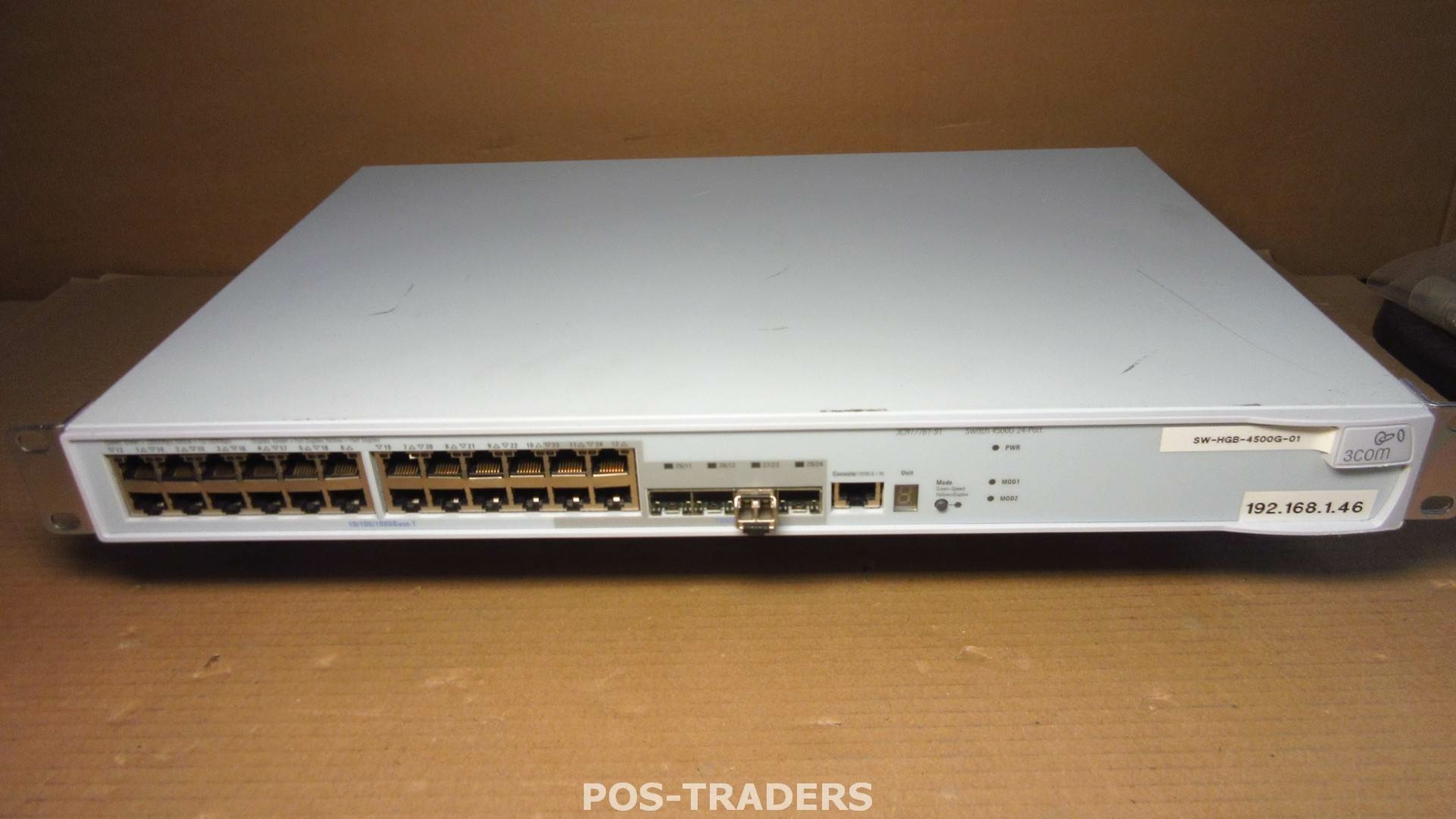 3Com 3CR17761-91 4500 24-Port 10/100/1000 Mbps Gigabit Switch INCLUDING 1X SFP