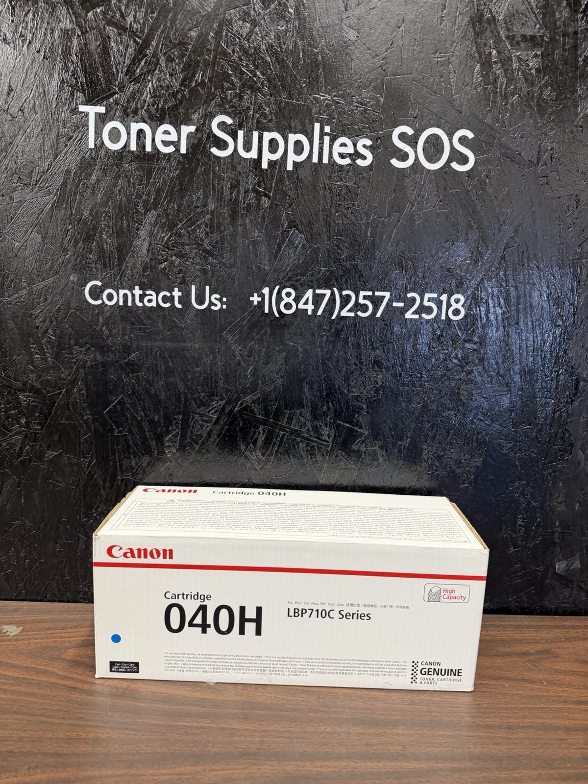 Canon 0459C001 040H Original Canon High-Yield Laser Toner Cartridge - Cyan